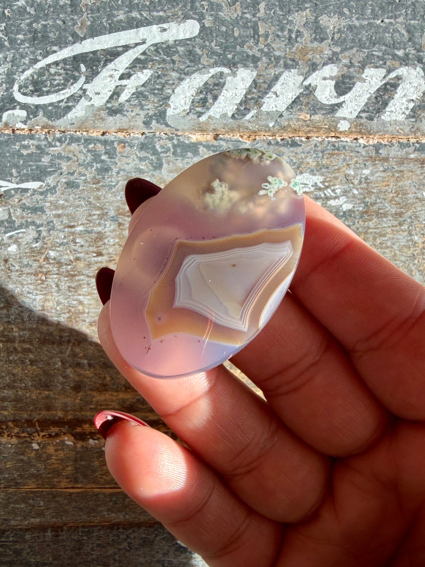 Gorgeous High Grade Moss Agate Cab | Opt M