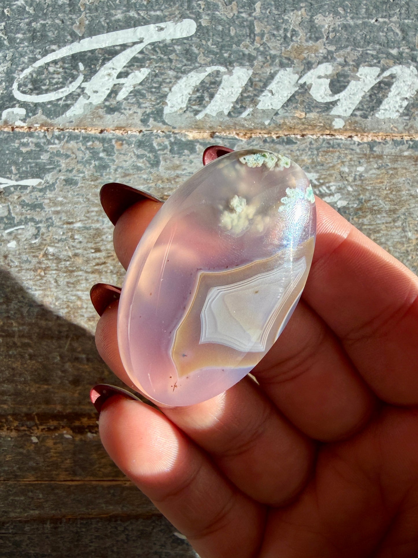 Gorgeous High Grade Moss Agate Cab | Opt M