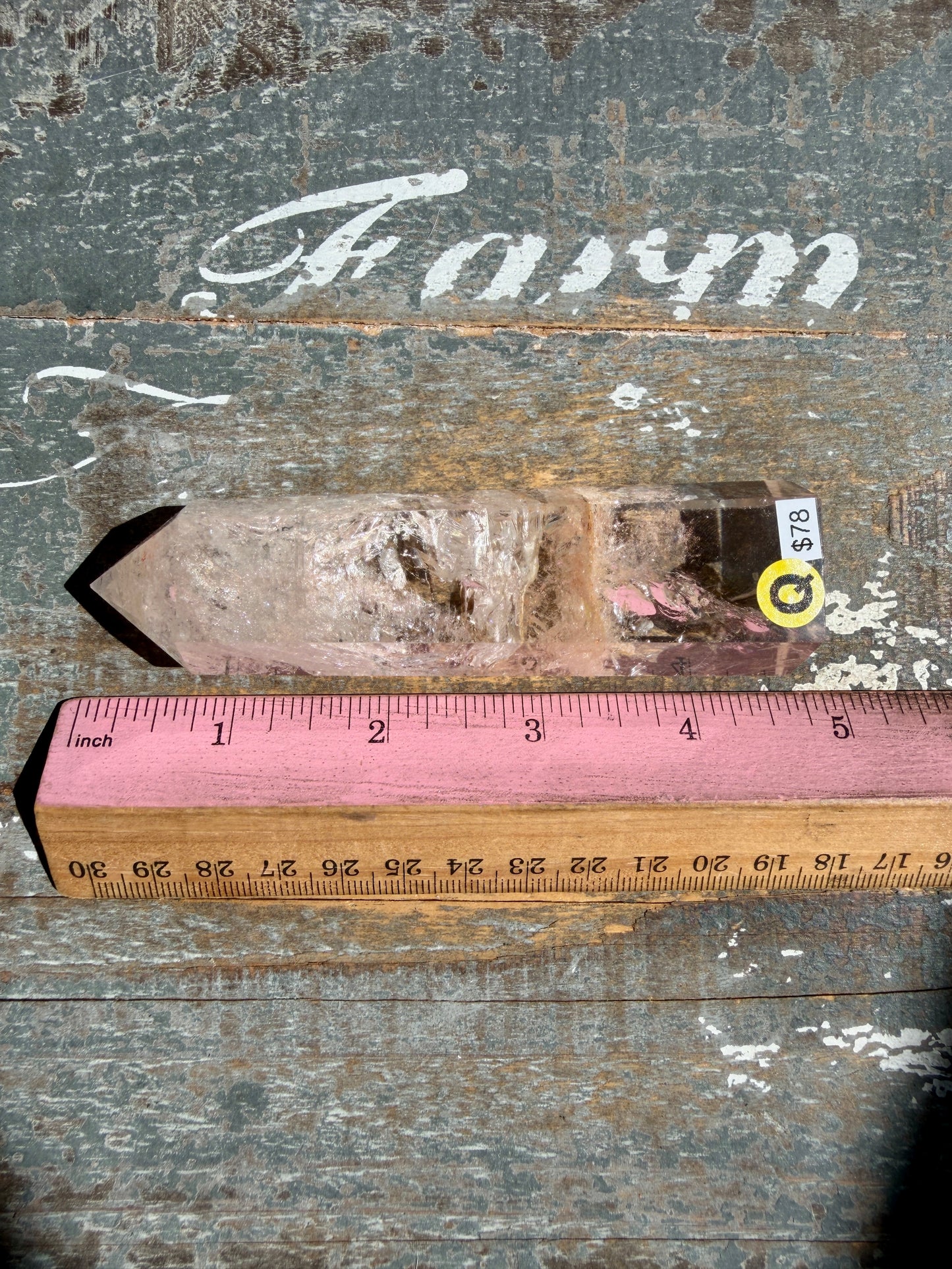 Clear Fire Quartz Tower (Subtle Pink Hue) | Opt Q