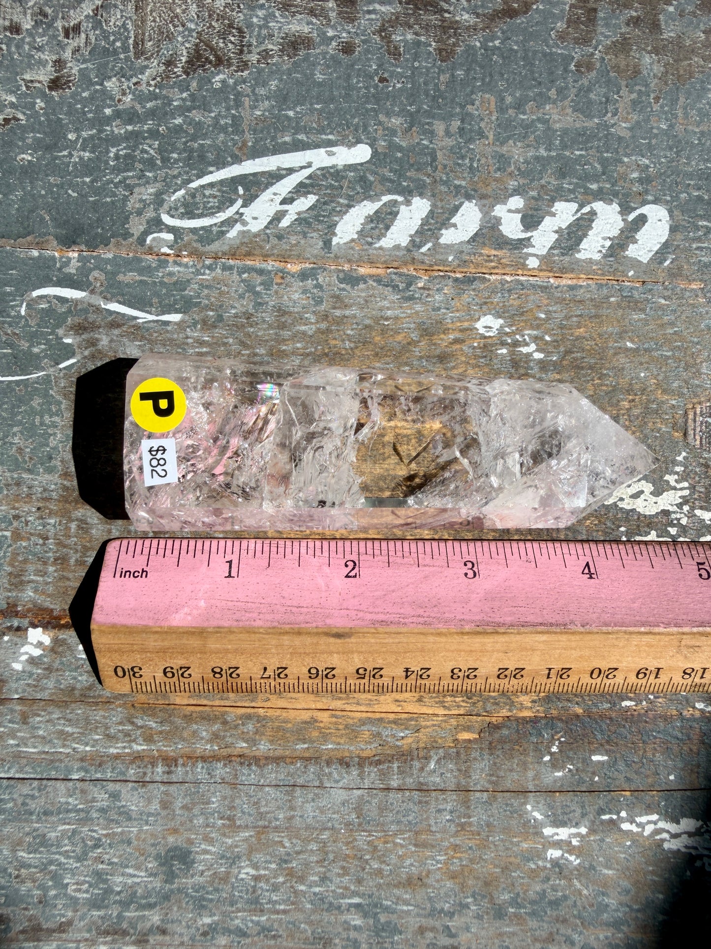 Clear Fire Quartz Tower (Subtle Pink Hue) | Opt P