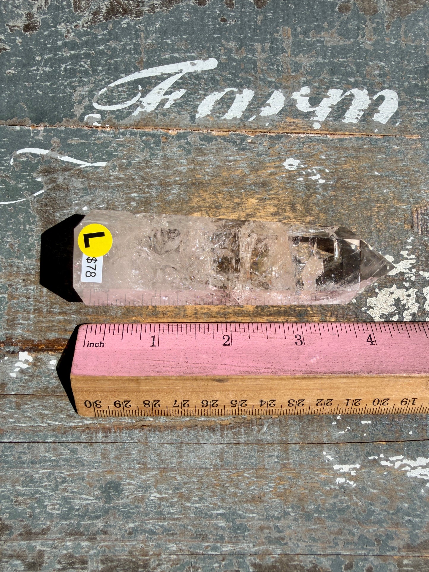 Clear Fire Quartz Tower (Subtle Pink Hue) | Opt L