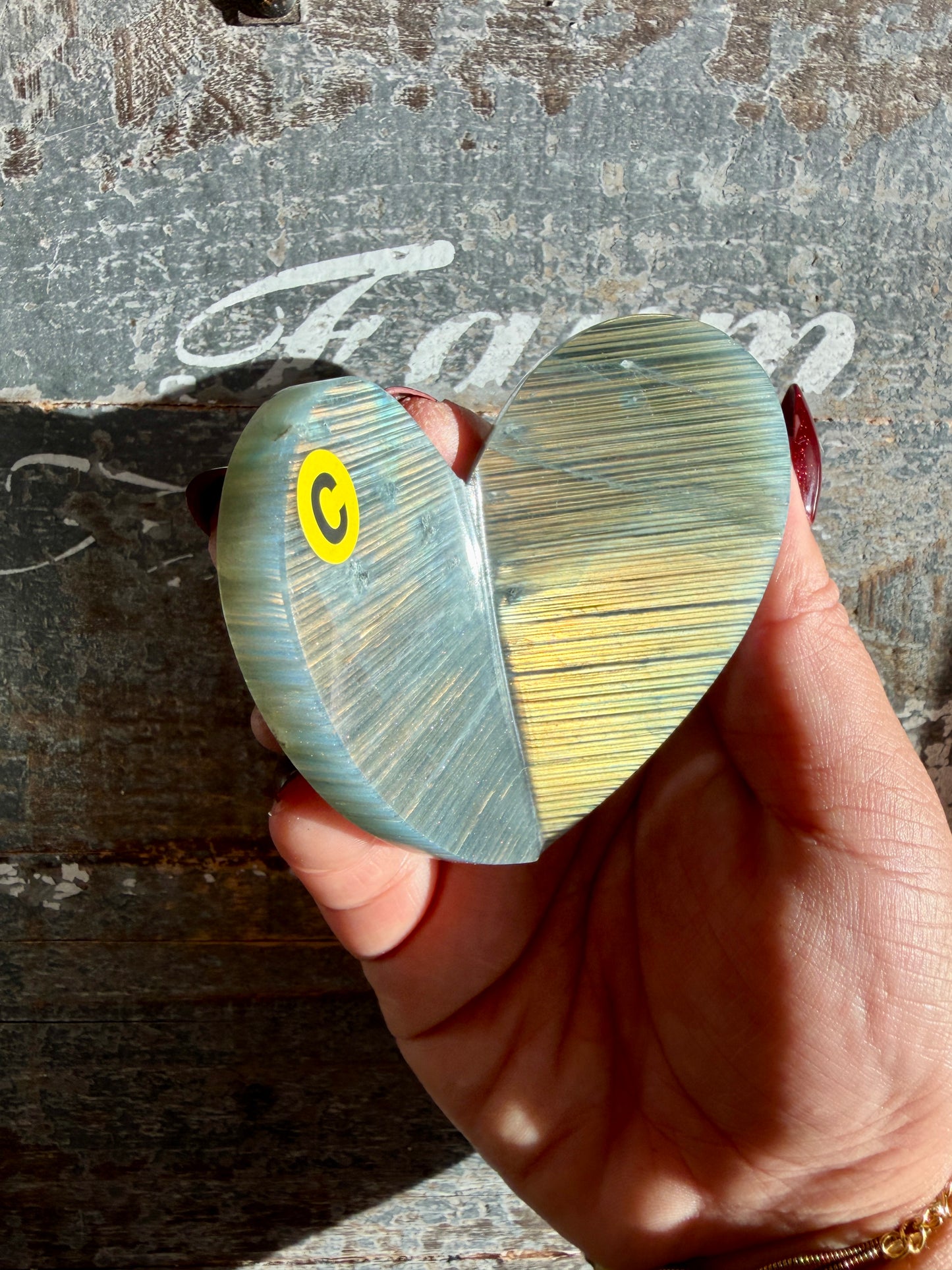 Gorgeous Labradorite 3D Heart | Madagascar | Opt C