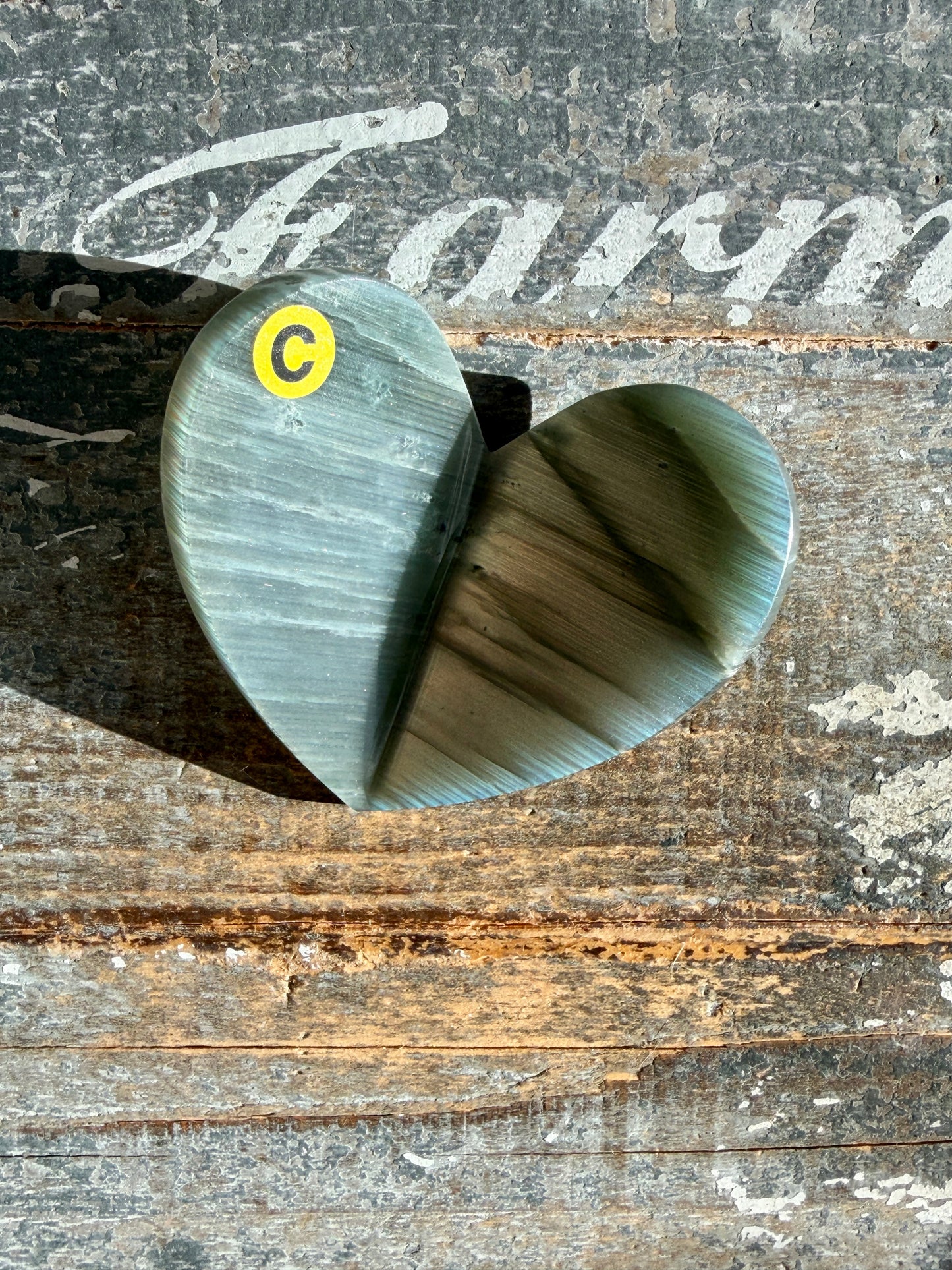 Gorgeous Labradorite 3D Heart | Madagascar | Opt C