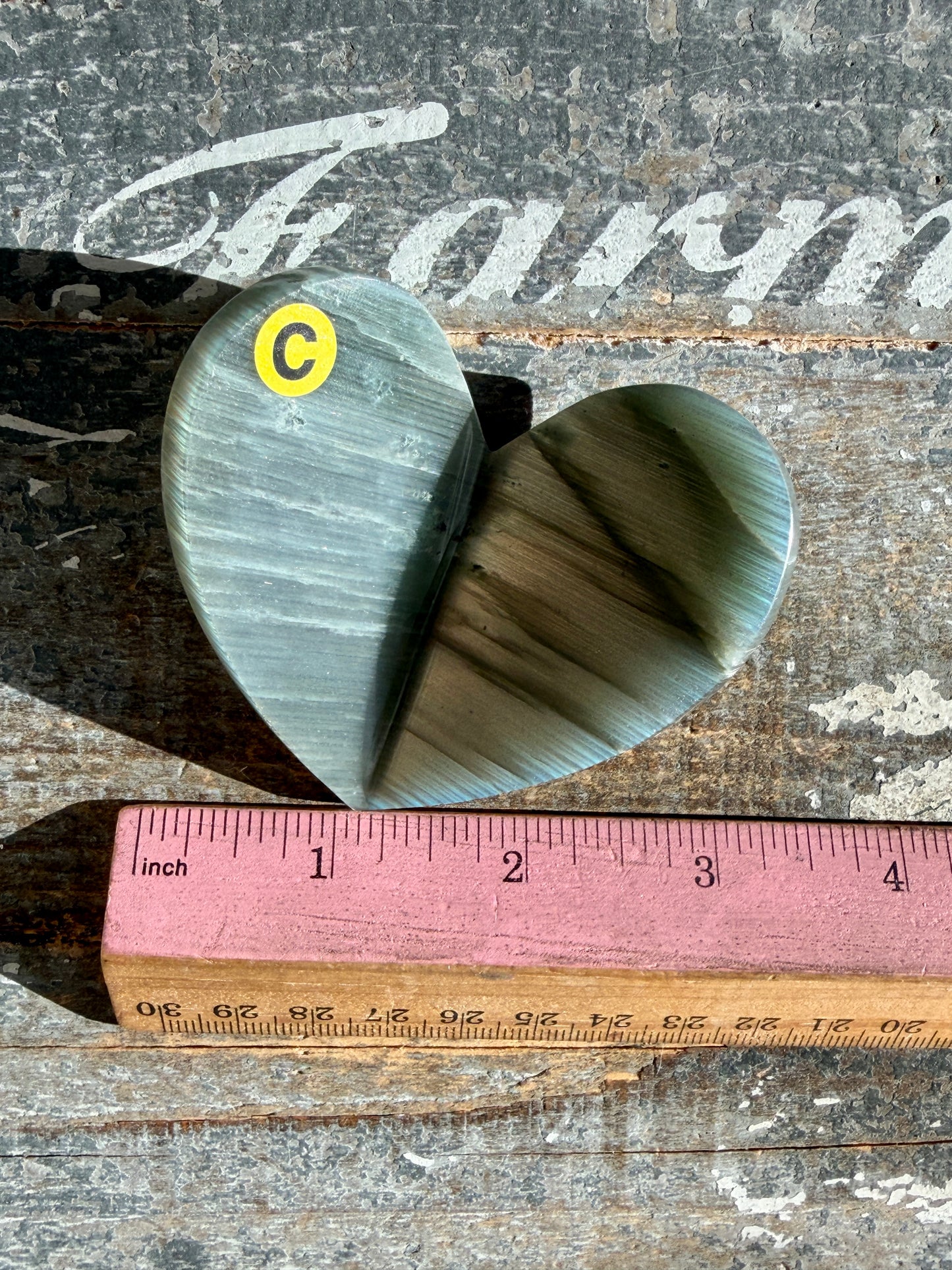 Gorgeous Labradorite 3D Heart | Madagascar | Opt C