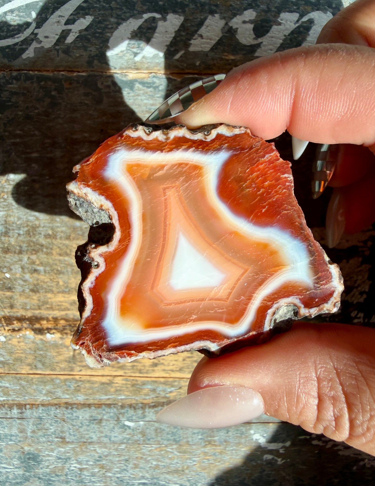 Orange Agate Mini Slab | Opt J