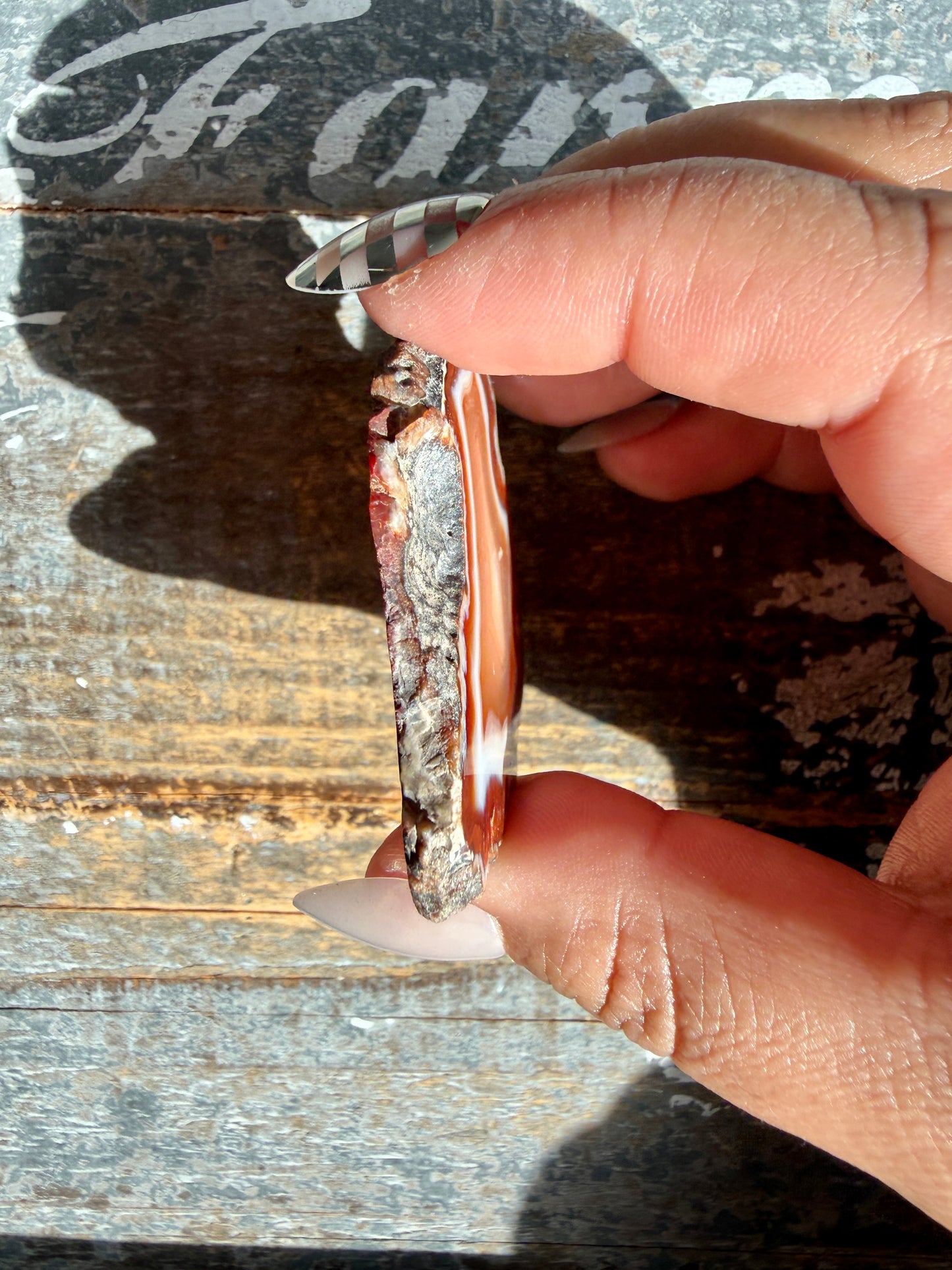 Orange Agate Mini Slab | Opt J