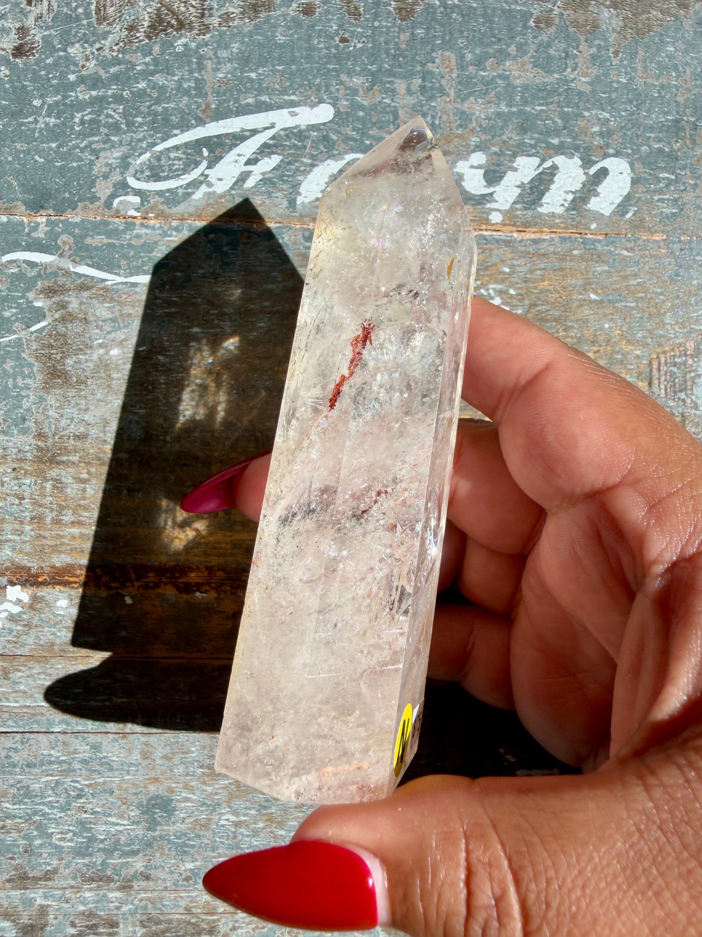 Clear Fire Quartz Tower (Subtle Pink Hue) | Opt N