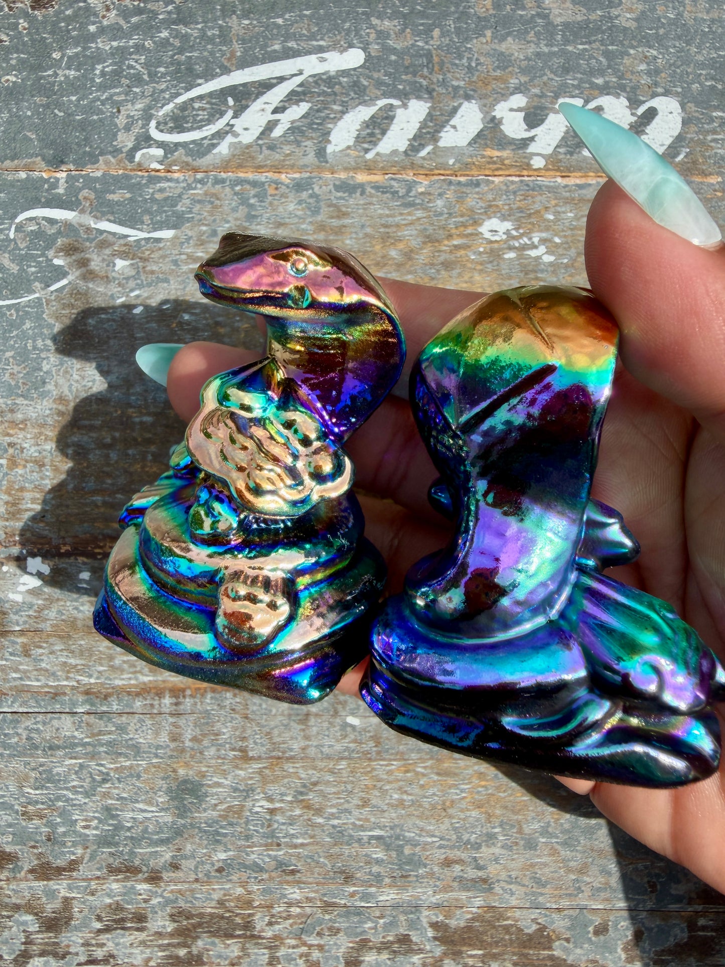 Titanium Aura Lucky Snake | Intuitively Chosen