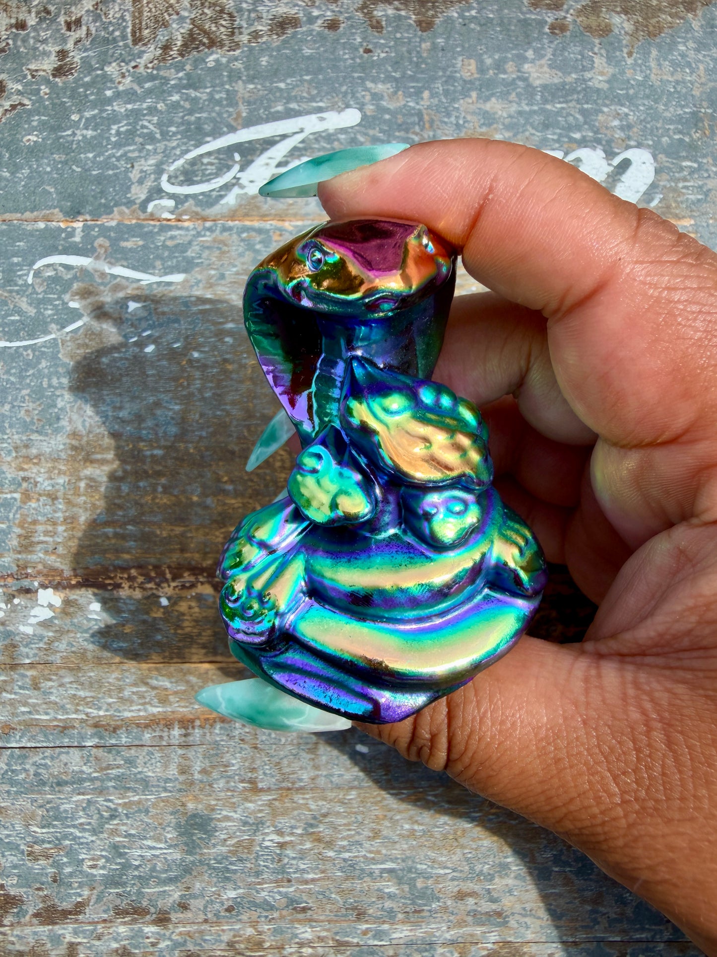 Titanium Aura Lucky Snake | Intuitively Chosen