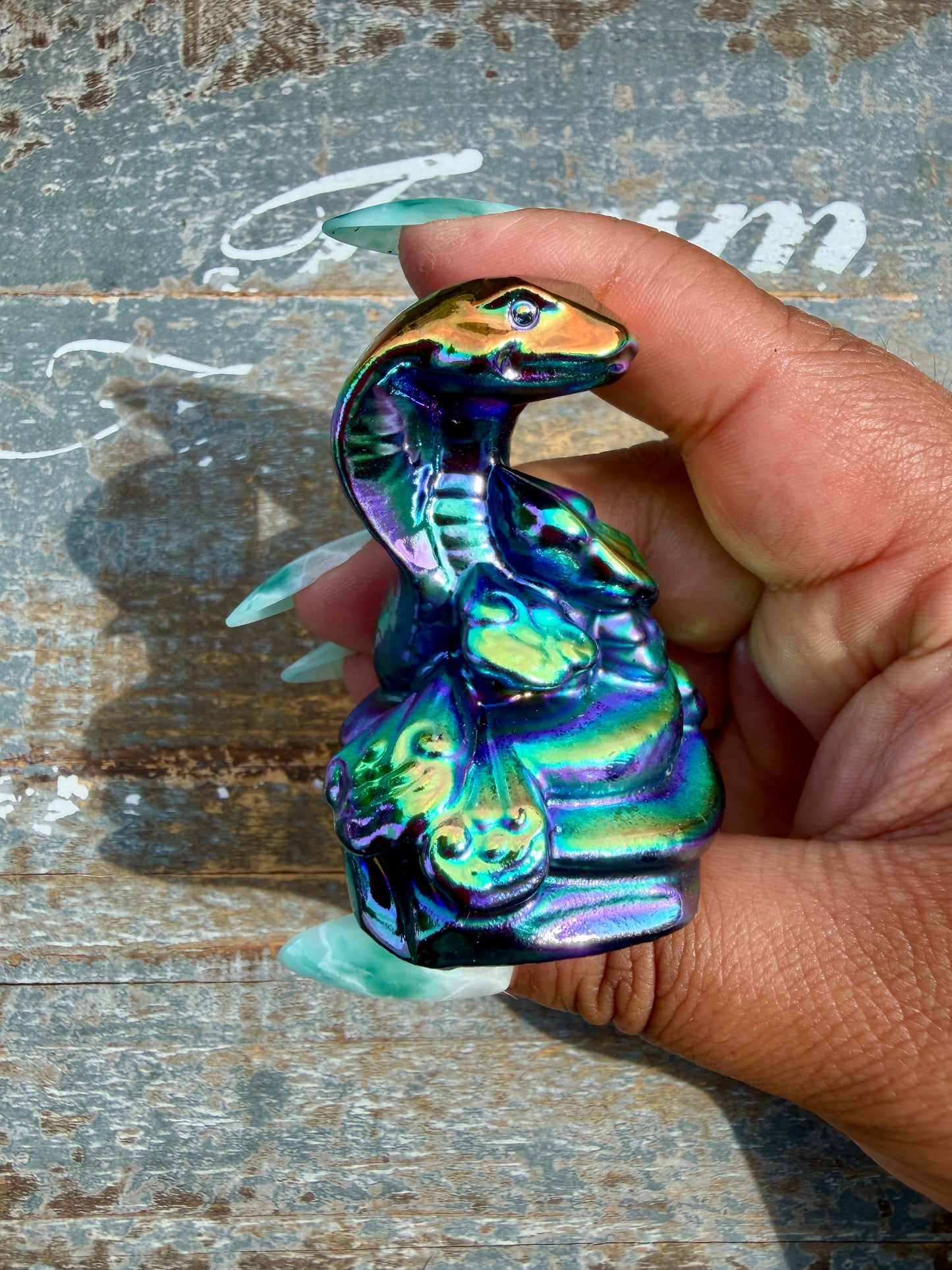 Titanium Aura Lucky Snake | Intuitively Chosen