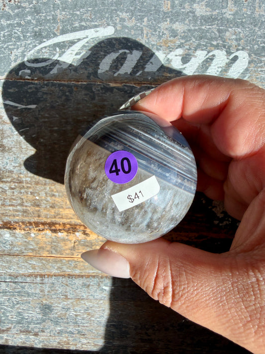 Gorgeous Carnelian/Orca Agate Sphere | Opt 40