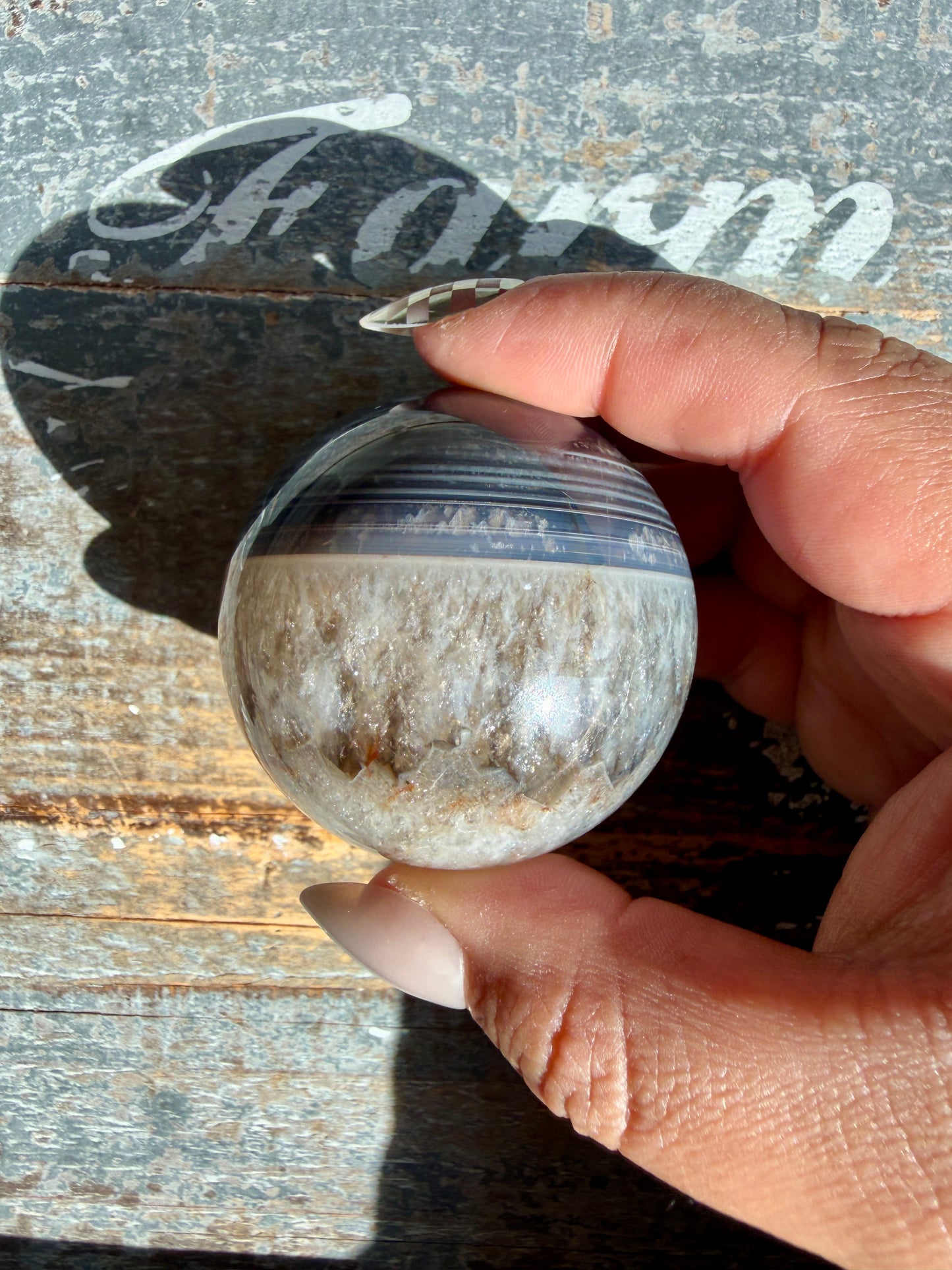Gorgeous Carnelian/Orca Agate Sphere | Opt 40