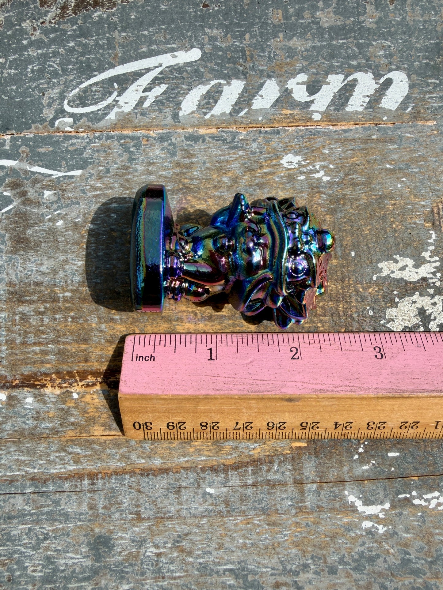 Titanium Aura Lucky Cat with Dancing Dragon Hat | Intuitively Chosen