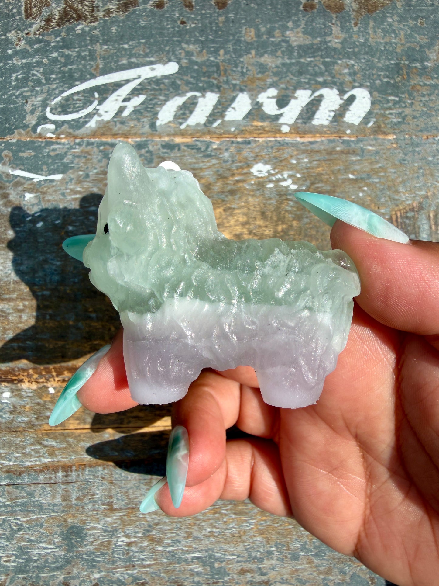 Adorable Yttrium Fluorite Highland Cow | Opt H