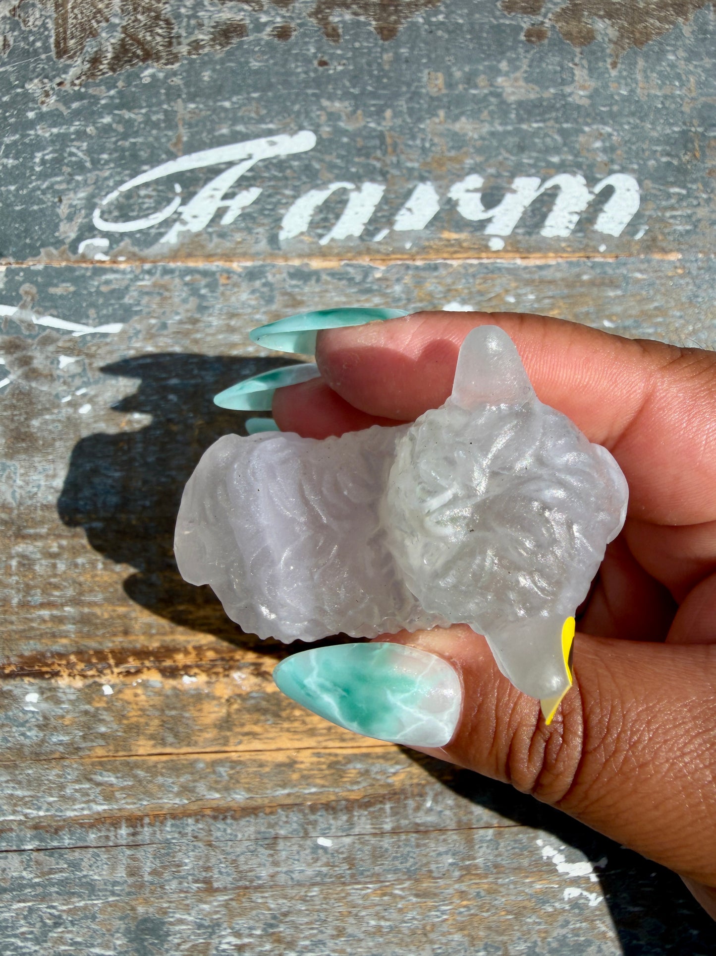 Adorable Yttrium Fluorite Highland Cow | Opt U