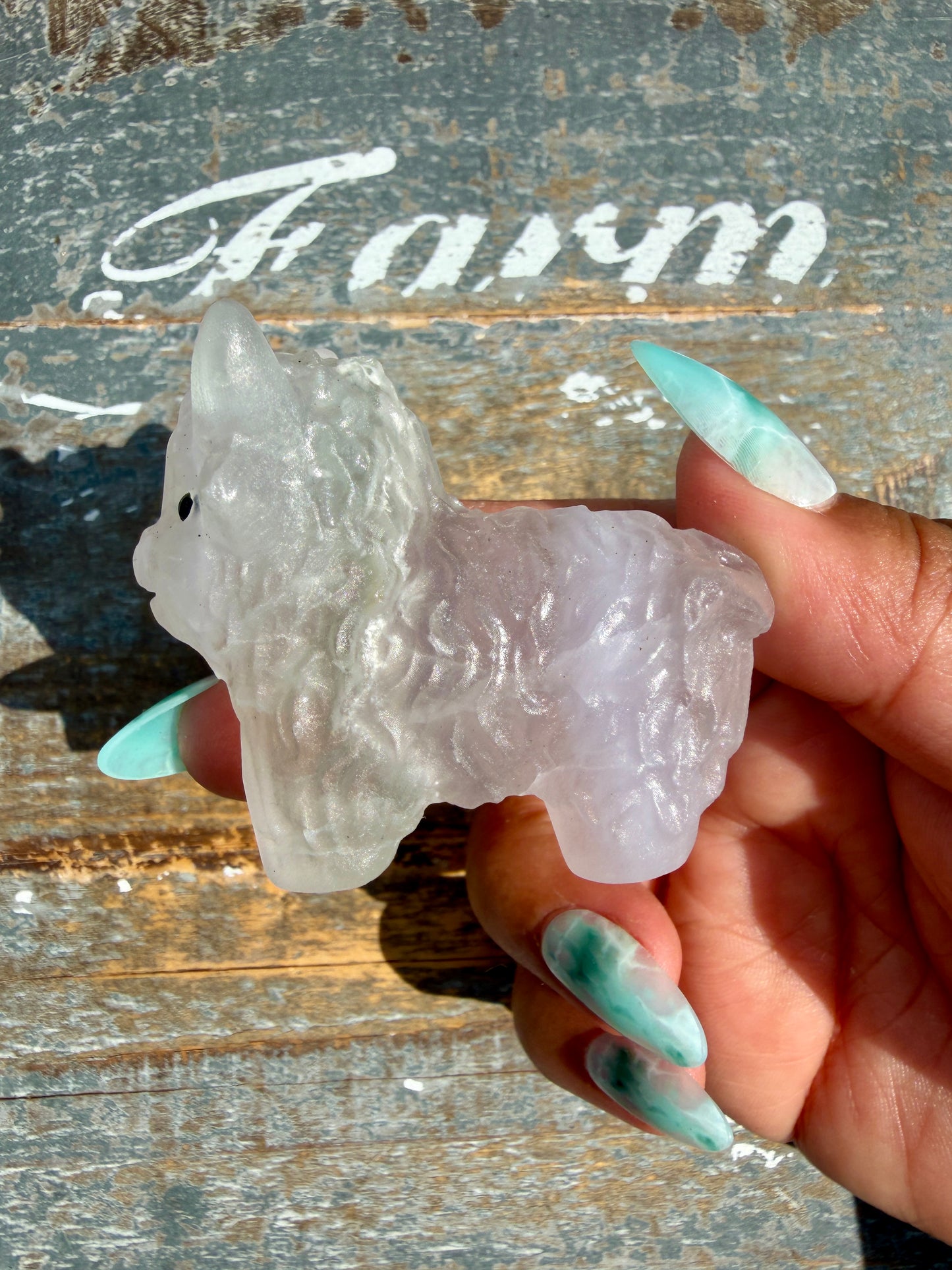 Adorable Yttrium Fluorite Highland Cow | Opt U