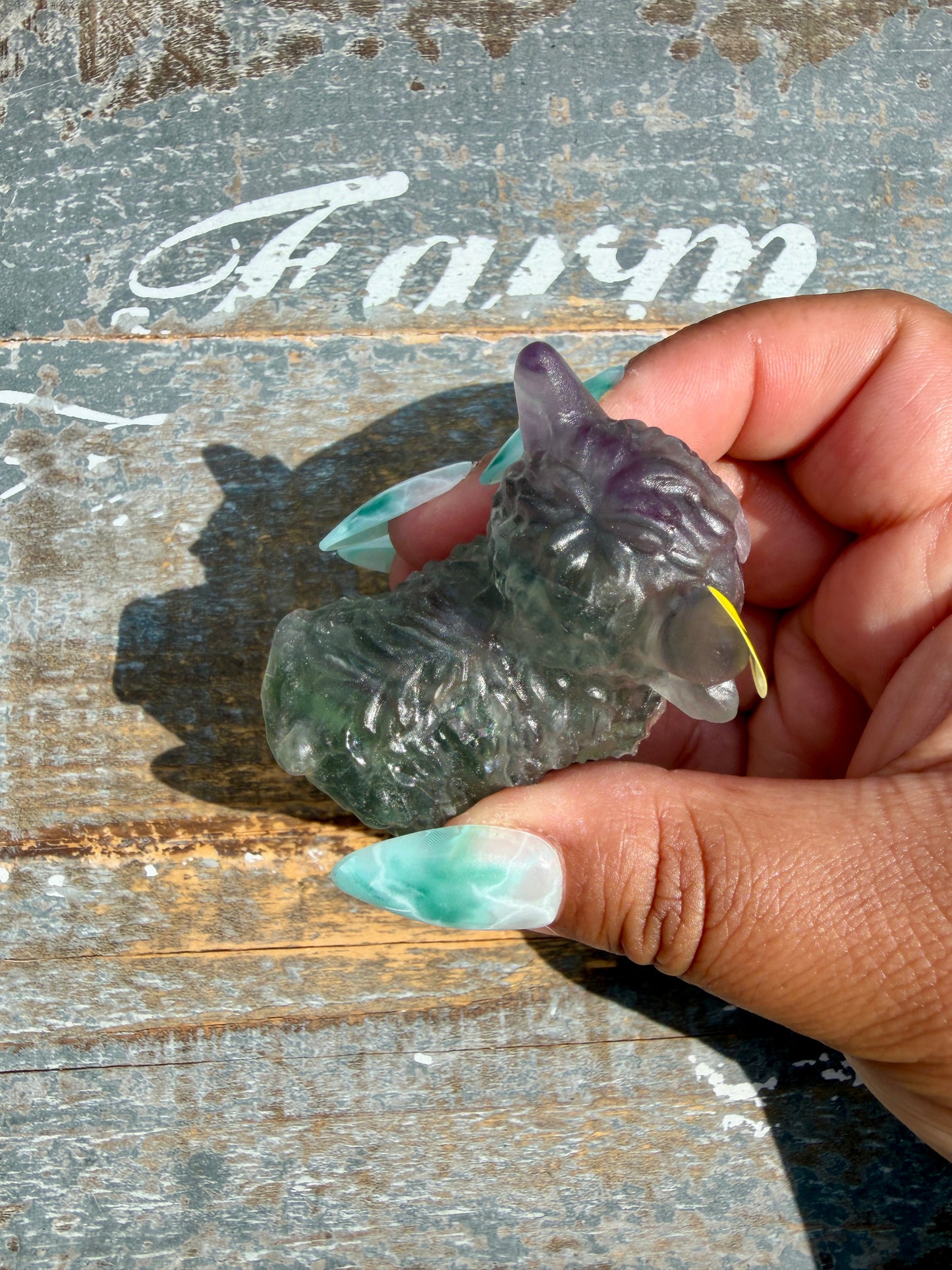 Adorable Yttrium Fluorite Highland Cow | Opt L