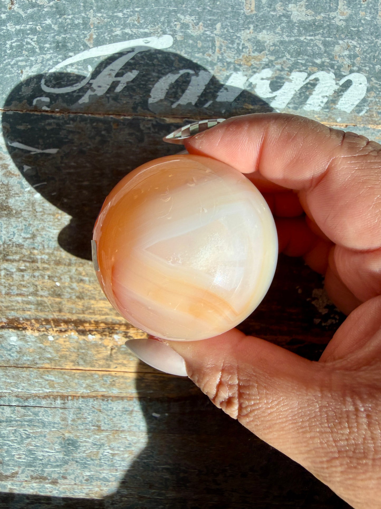 Gorgeous Carnelian/Orca Agate Sphere | Opt 41