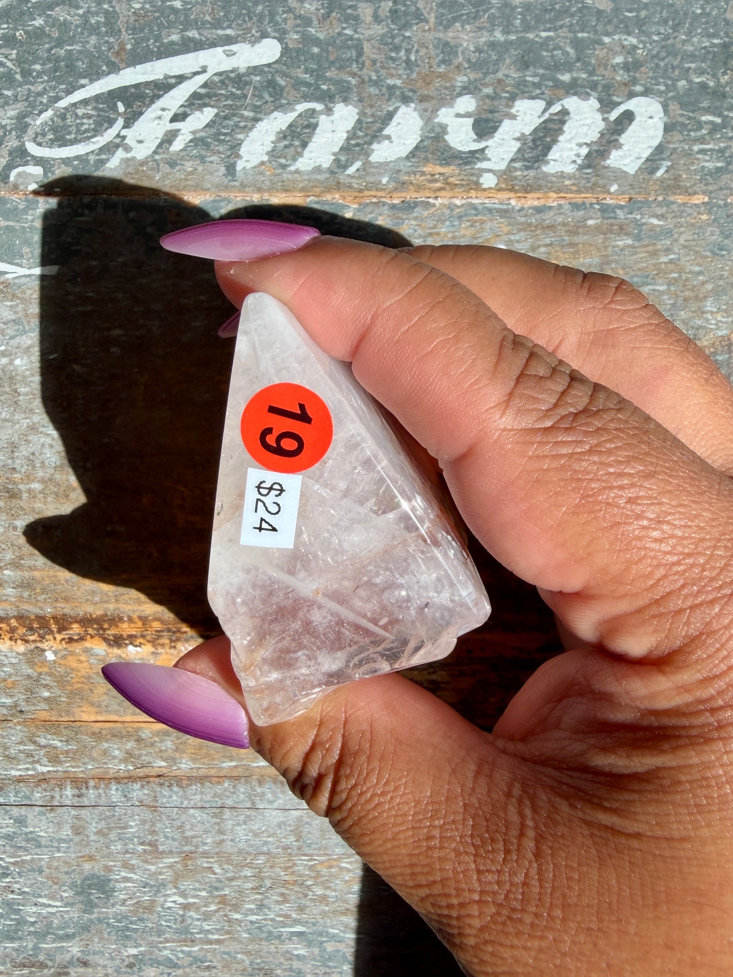 Gorgeous Fire Quartz Freeform Half Polish | Opt 19