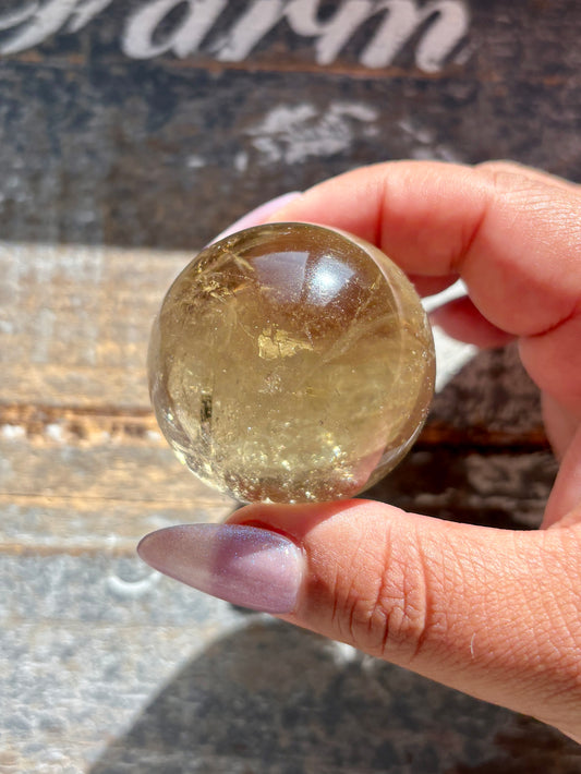 Gorgeous Authentic Natural Citrine Sphere from Brazil