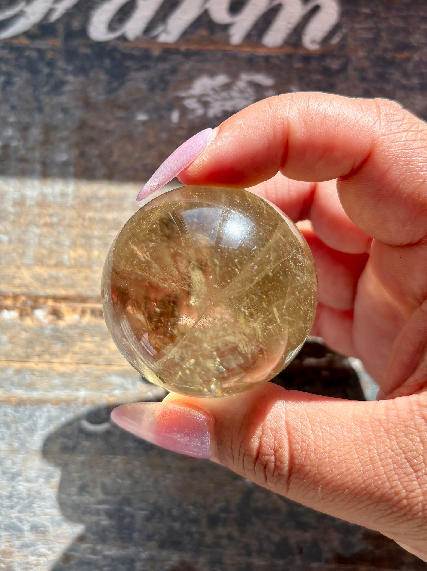 Gorgeous Authentic Natural Citrine Sphere from Brazil