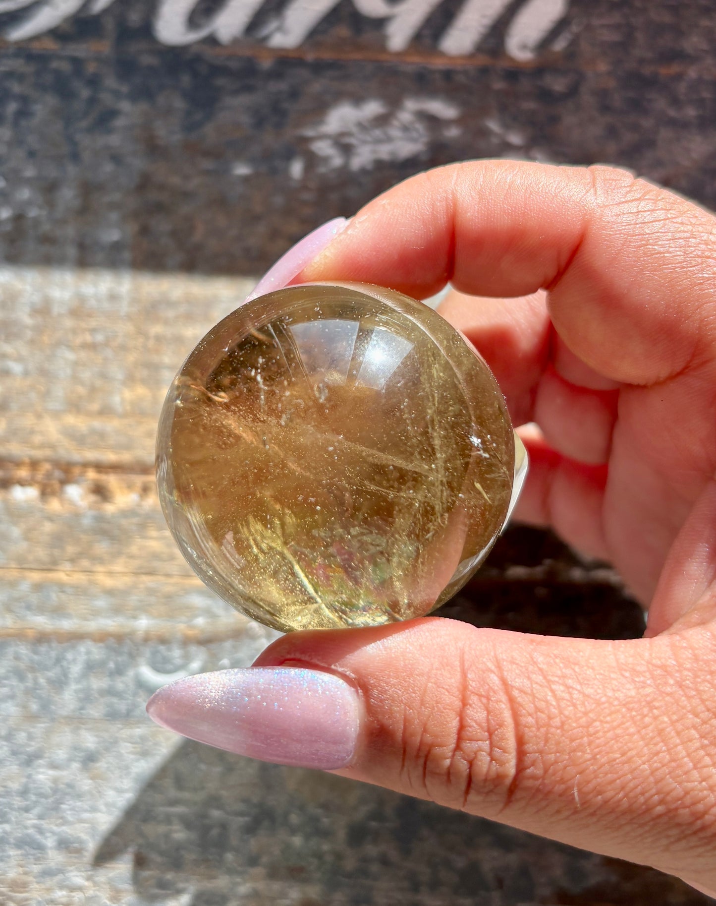 Gorgeous Authentic Natural Citrine Sphere from Brazil