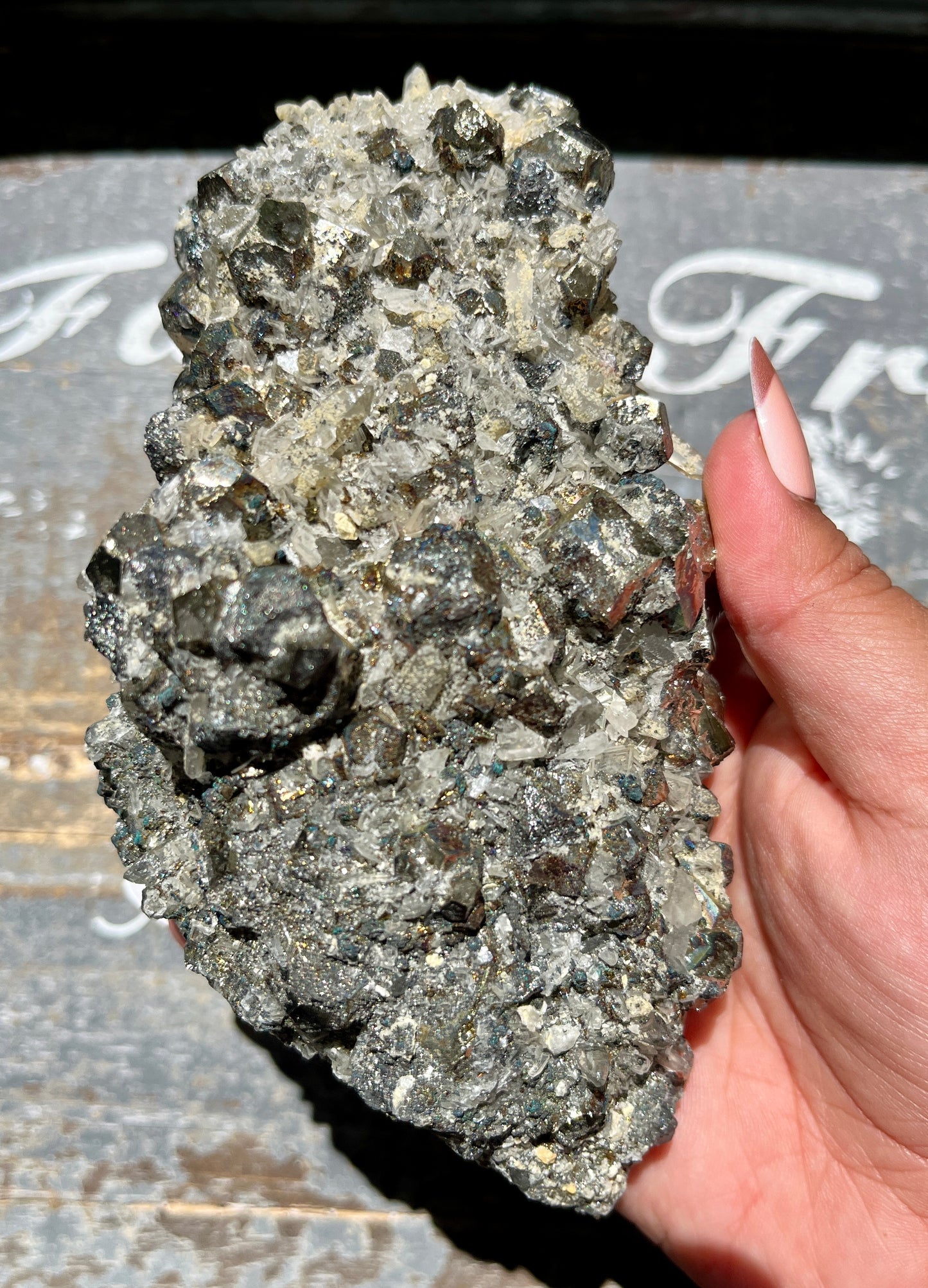 Gorgeous Natural Rainbow Pyrite *RARE Collectors Piece