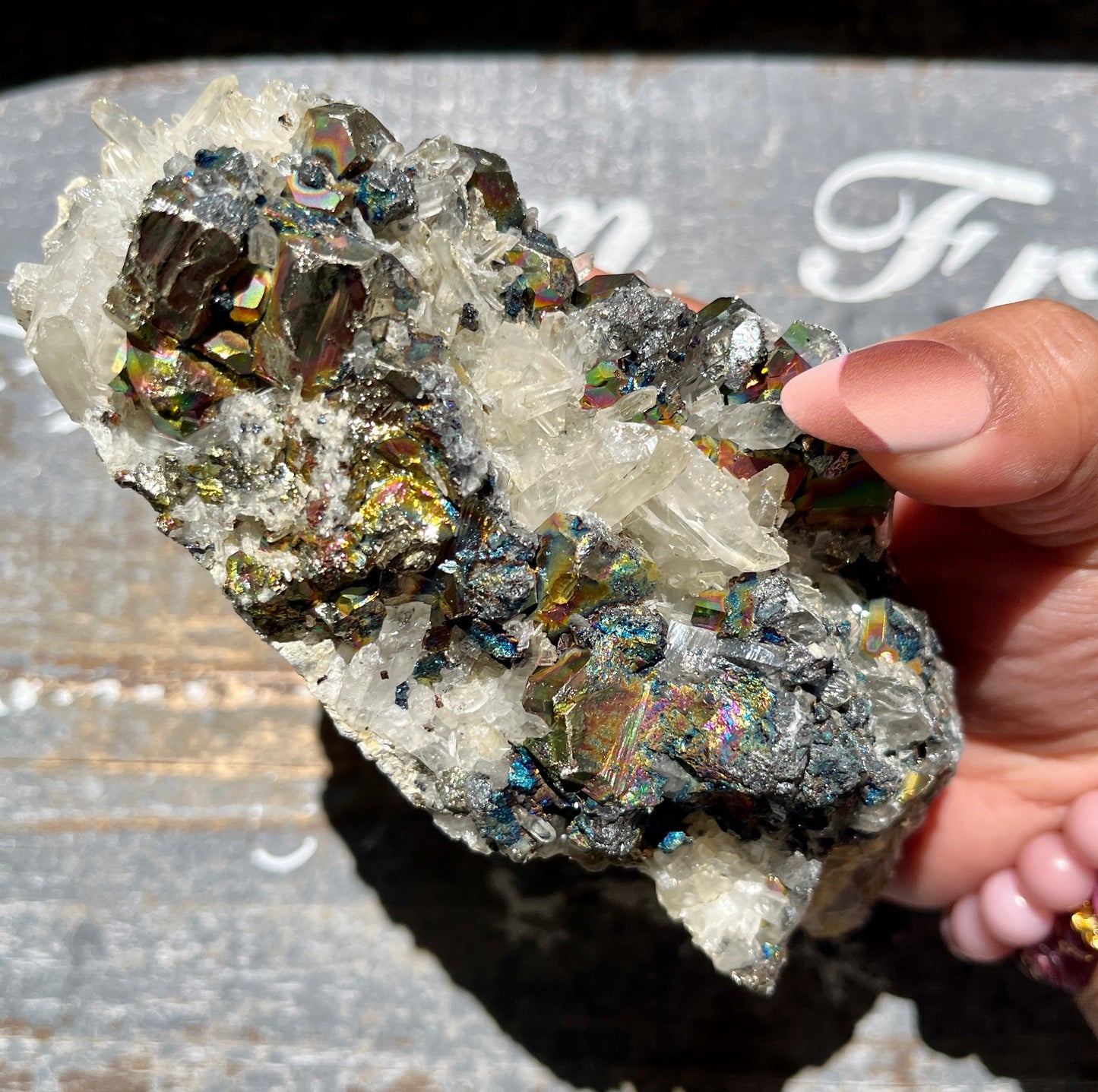 Gorgeous Natural Rainbow Pyrite *RARE Collectors Piece