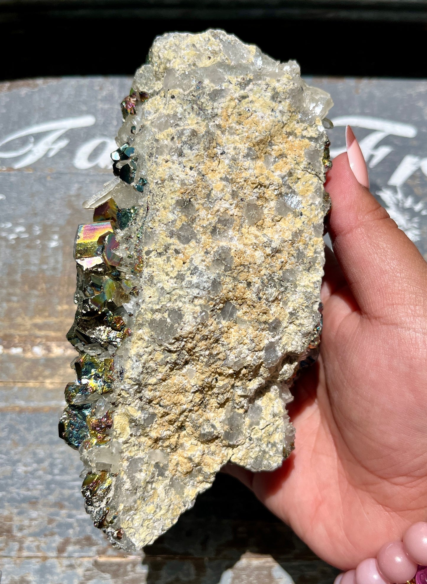 Gorgeous Natural Rainbow Pyrite *RARE Collectors Piece