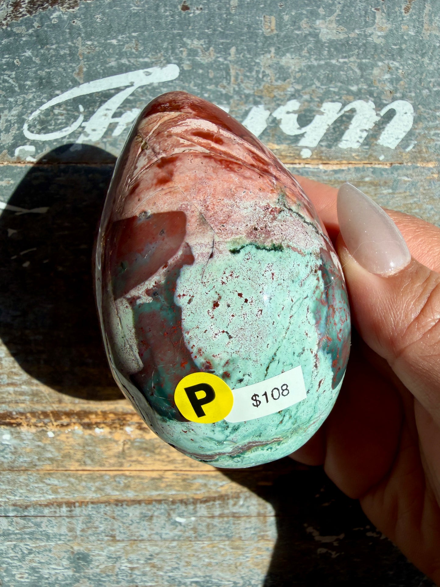 Gorgeous Unicorn Jasper Egg | India | Opt P