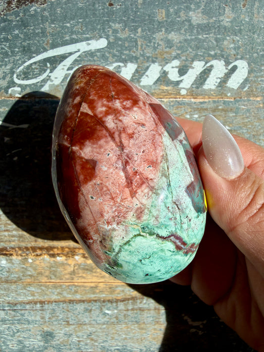 Gorgeous Unicorn Jasper Egg | India | Opt P