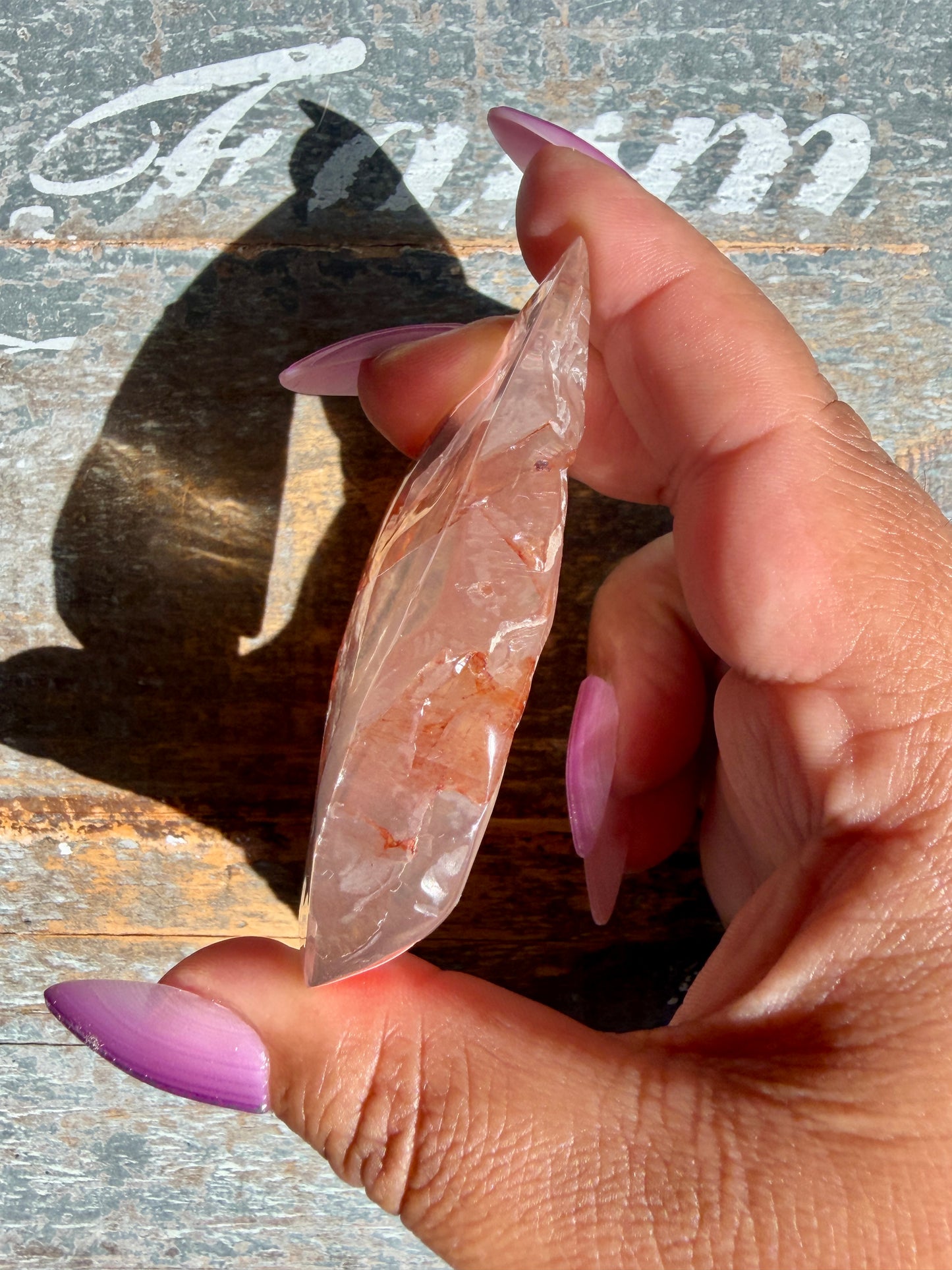 Gorgeous Fire Quartz Freeform Half Polish | Opt 20
