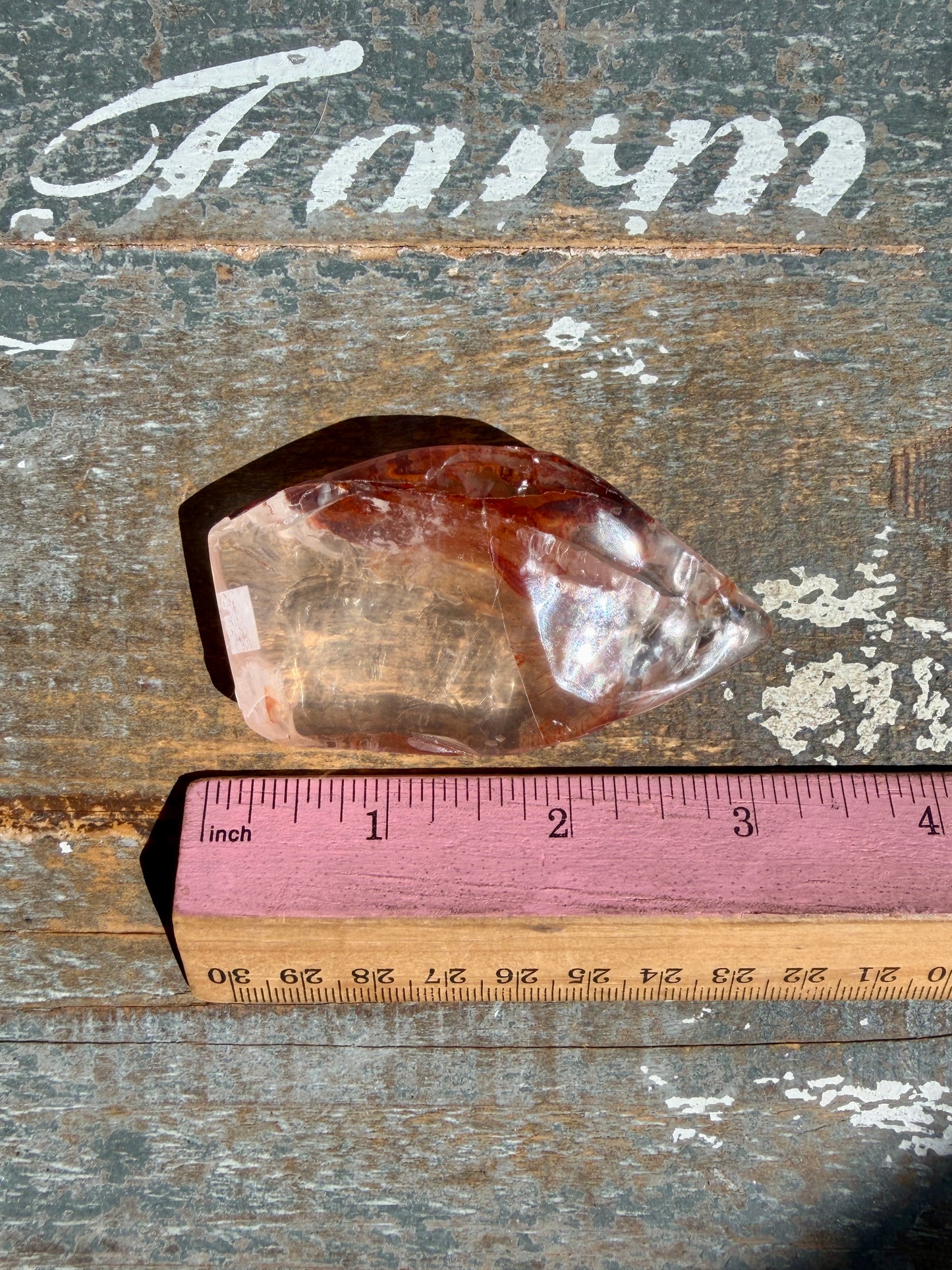 Gorgeous Fire Quartz Freeform Half Polish | Opt 20