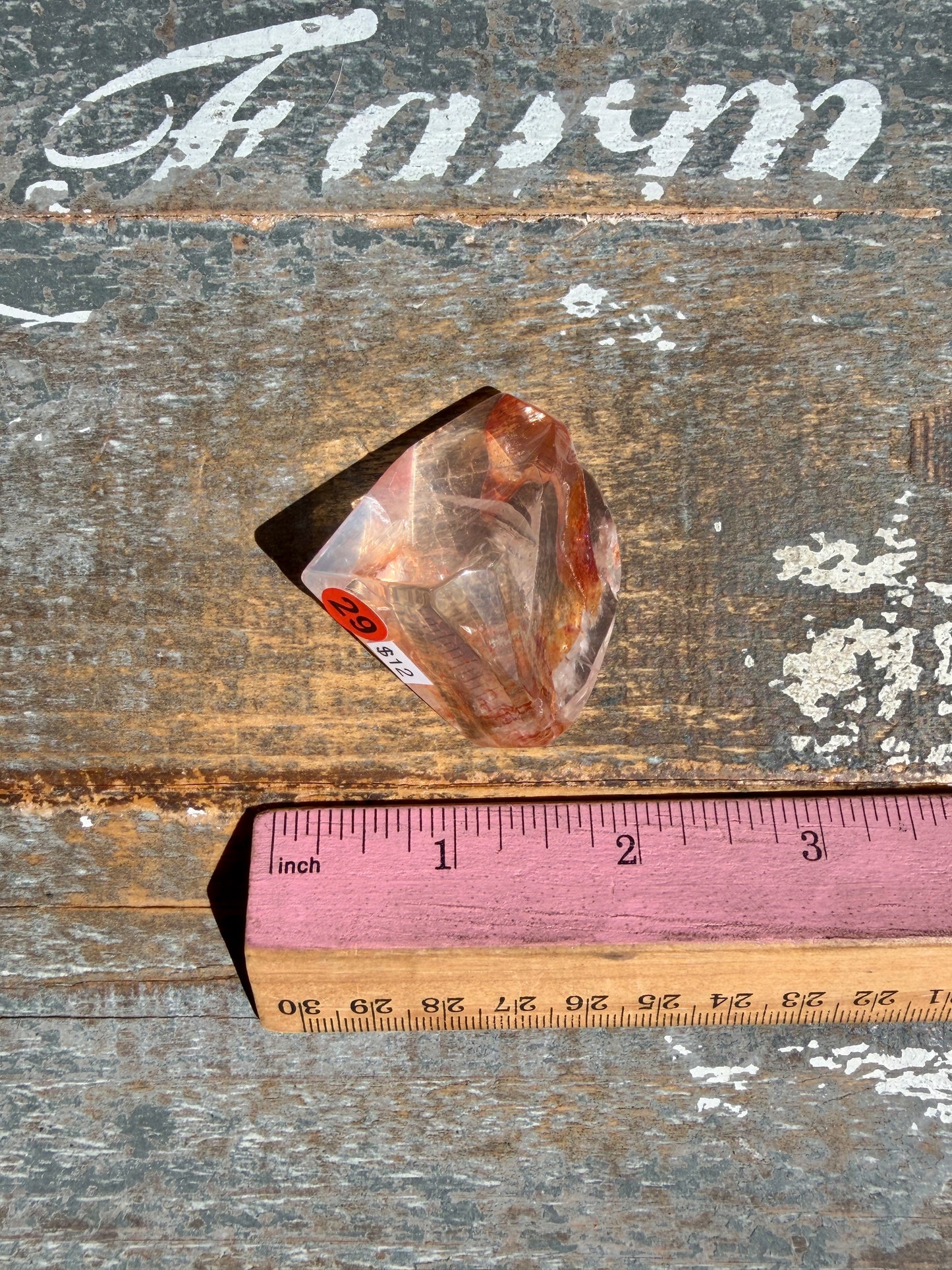 Gorgeous Fire Quartz Freeform Half Polish | Opt 29