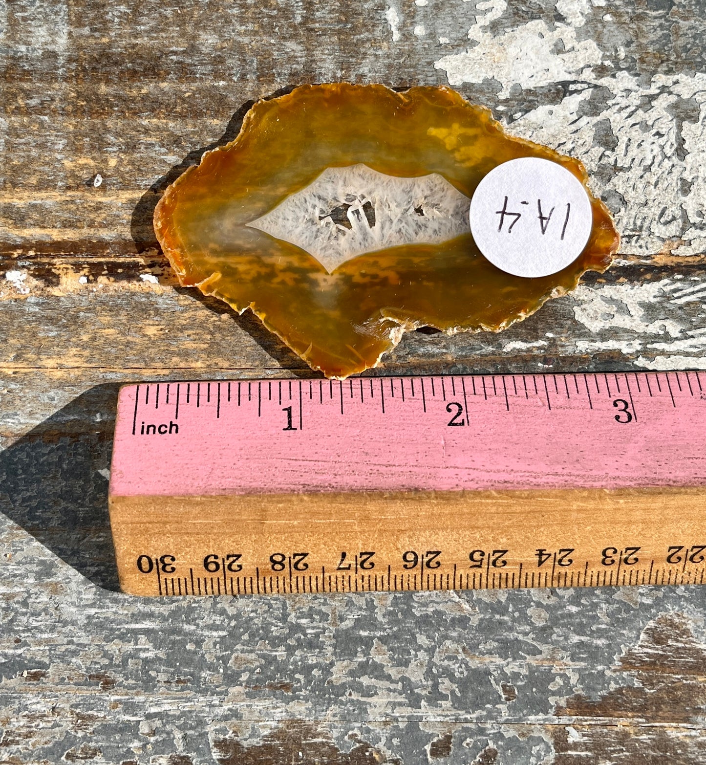 Gorgeous Iris Agate Slab with Holo Rainbow Flash from Indonesia