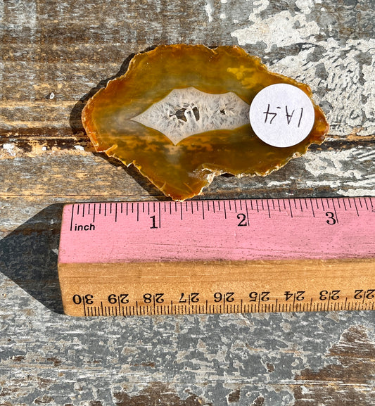 Gorgeous Iris Agate Slab with Holo Rainbow Flash from Indonesia