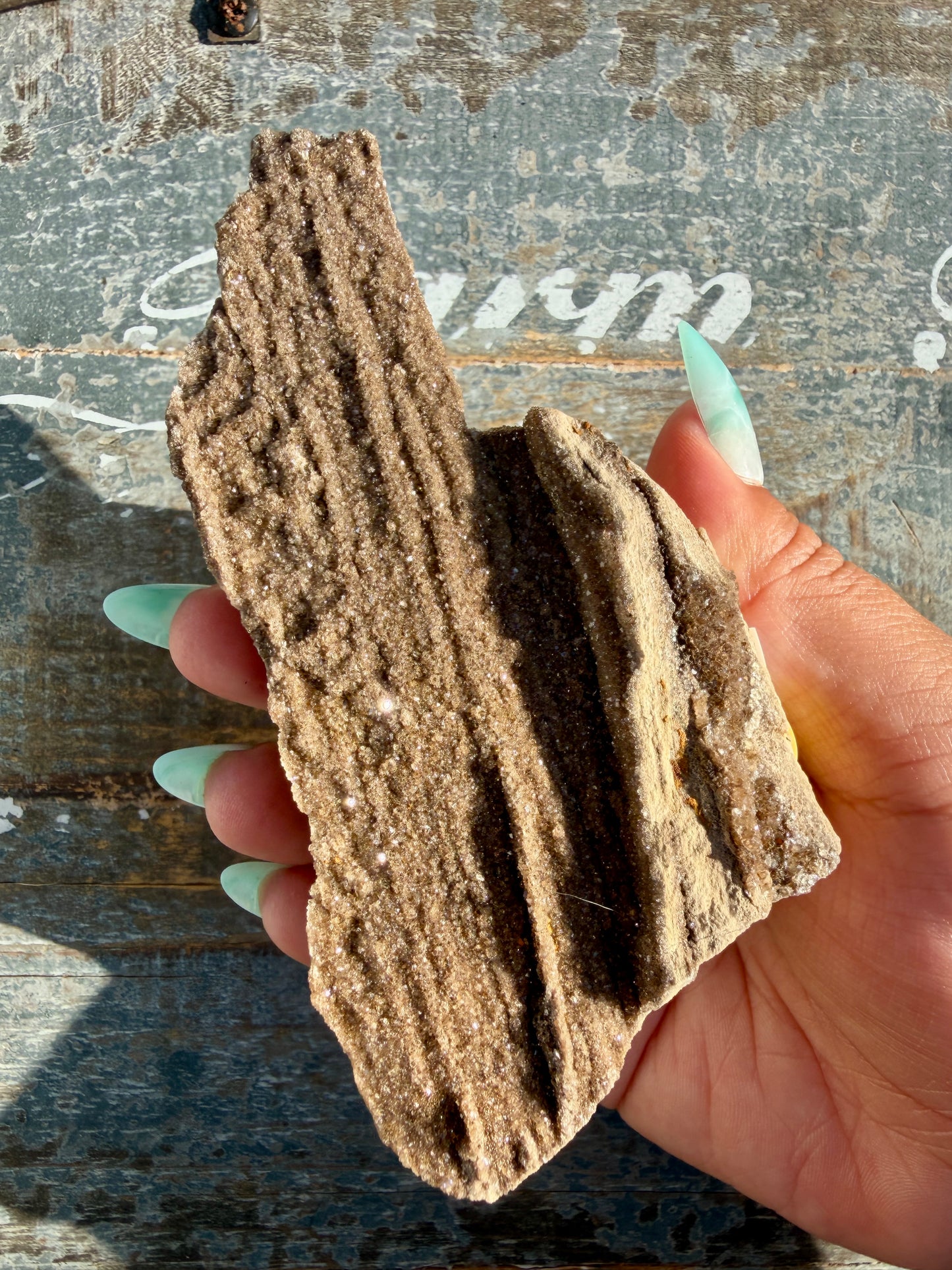 Hand-Mined Brillant Wood | Alabama | Crystal Collector Find | Opt C