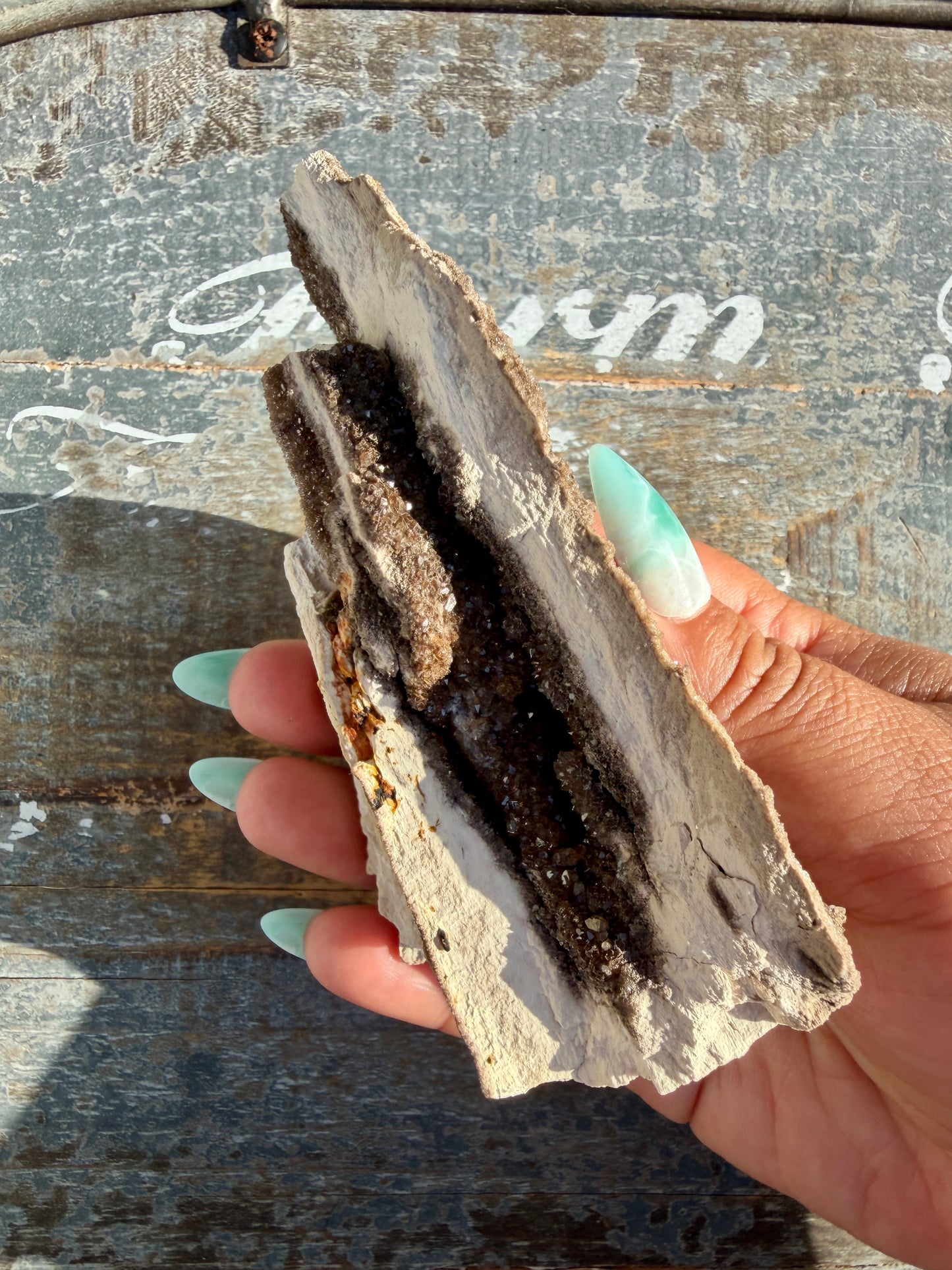 Hand-Mined Brillant Wood | Alabama | Crystal Collector Find | Opt C