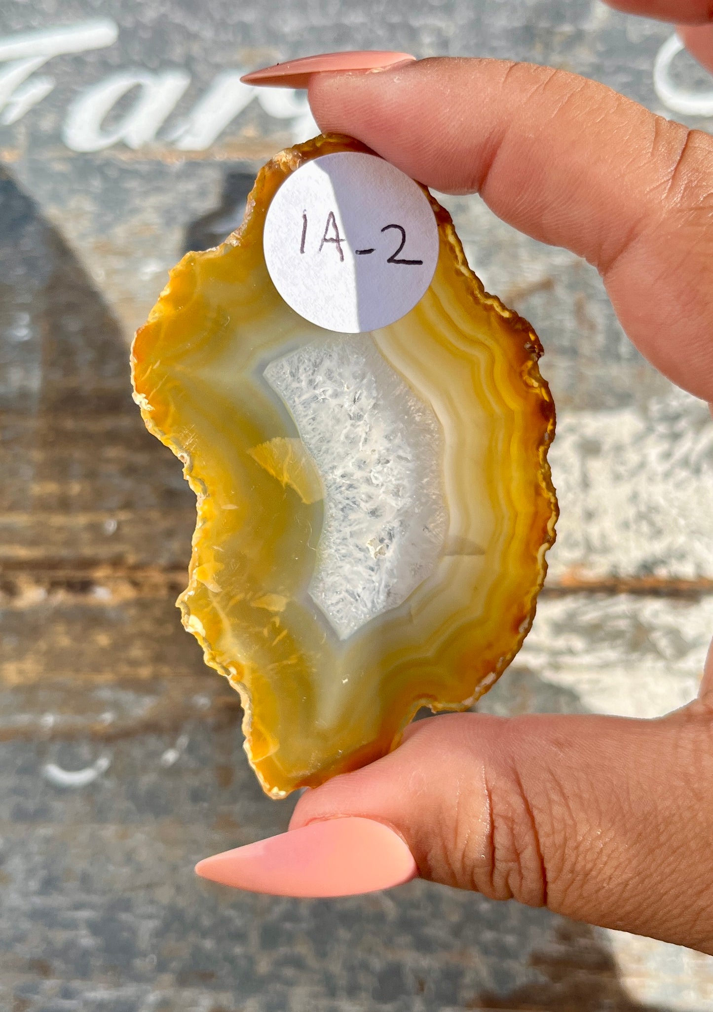 Gorgeous Iris Agate Slab with Holo Rainbow Flash from Indonesia