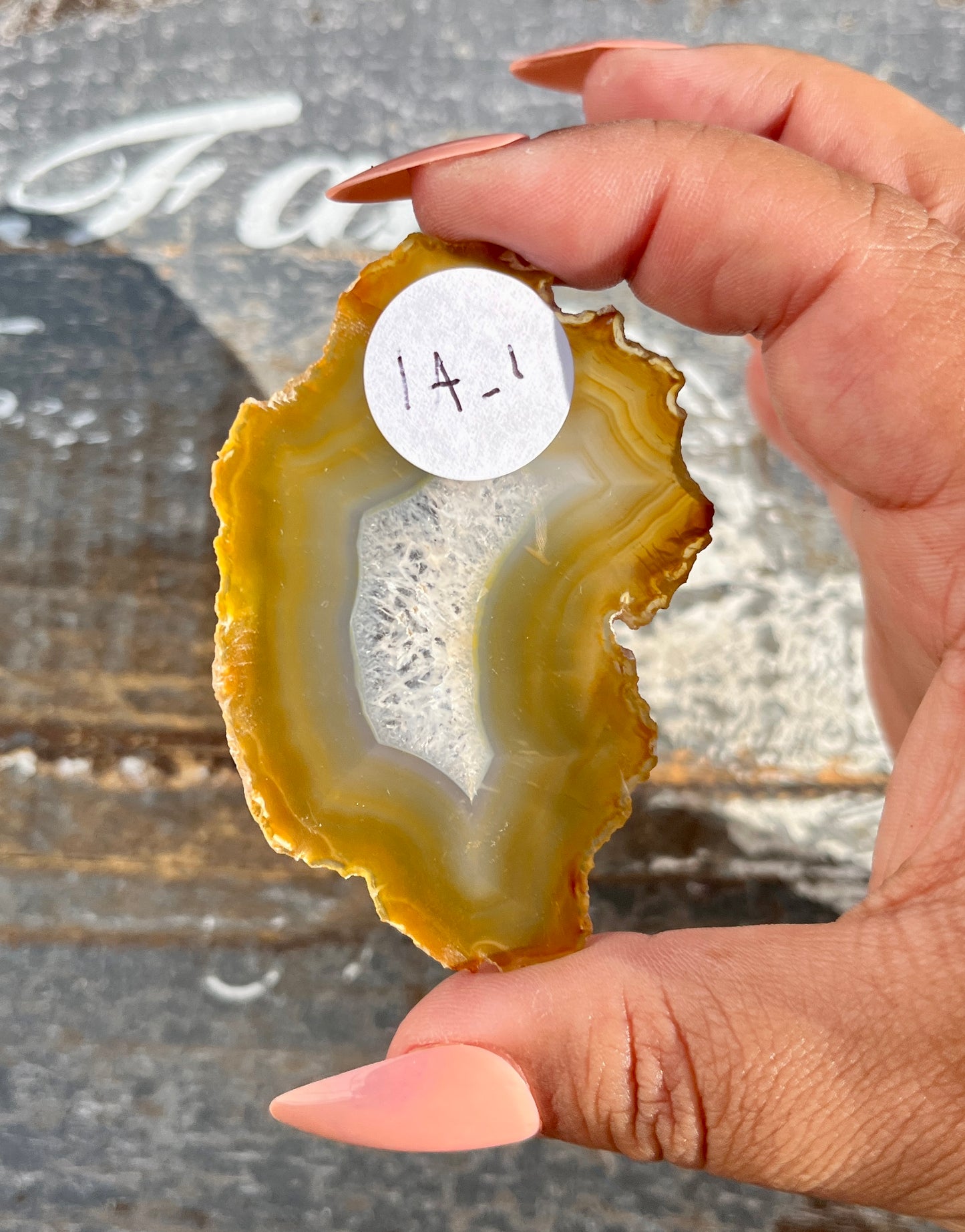 Gorgeous Iris Agate Slab with Holo Rainbow Flash from Indonesia