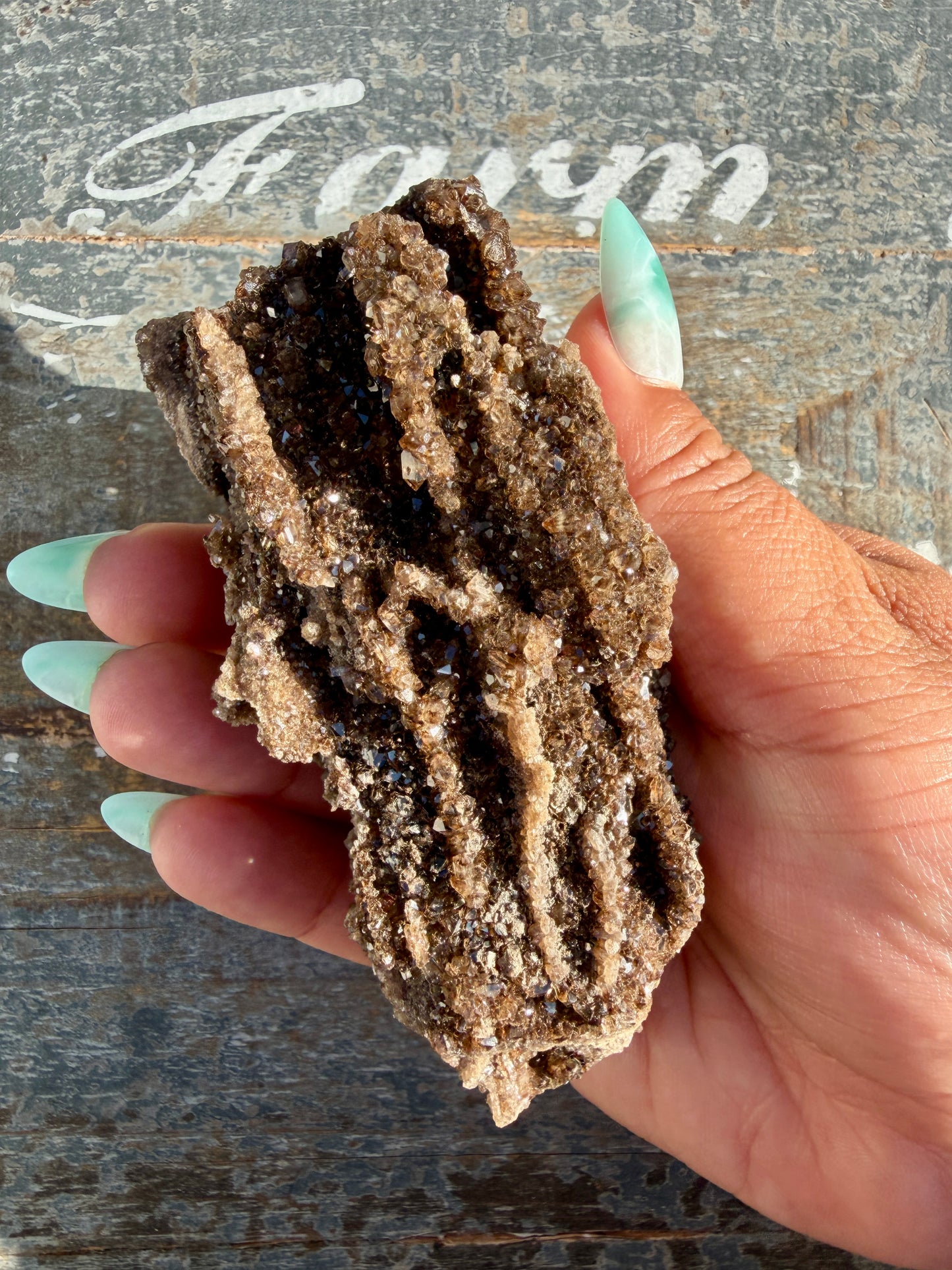 Hand-Mined Brillant Wood | Alabama | Crystal Collector Find | Opt E