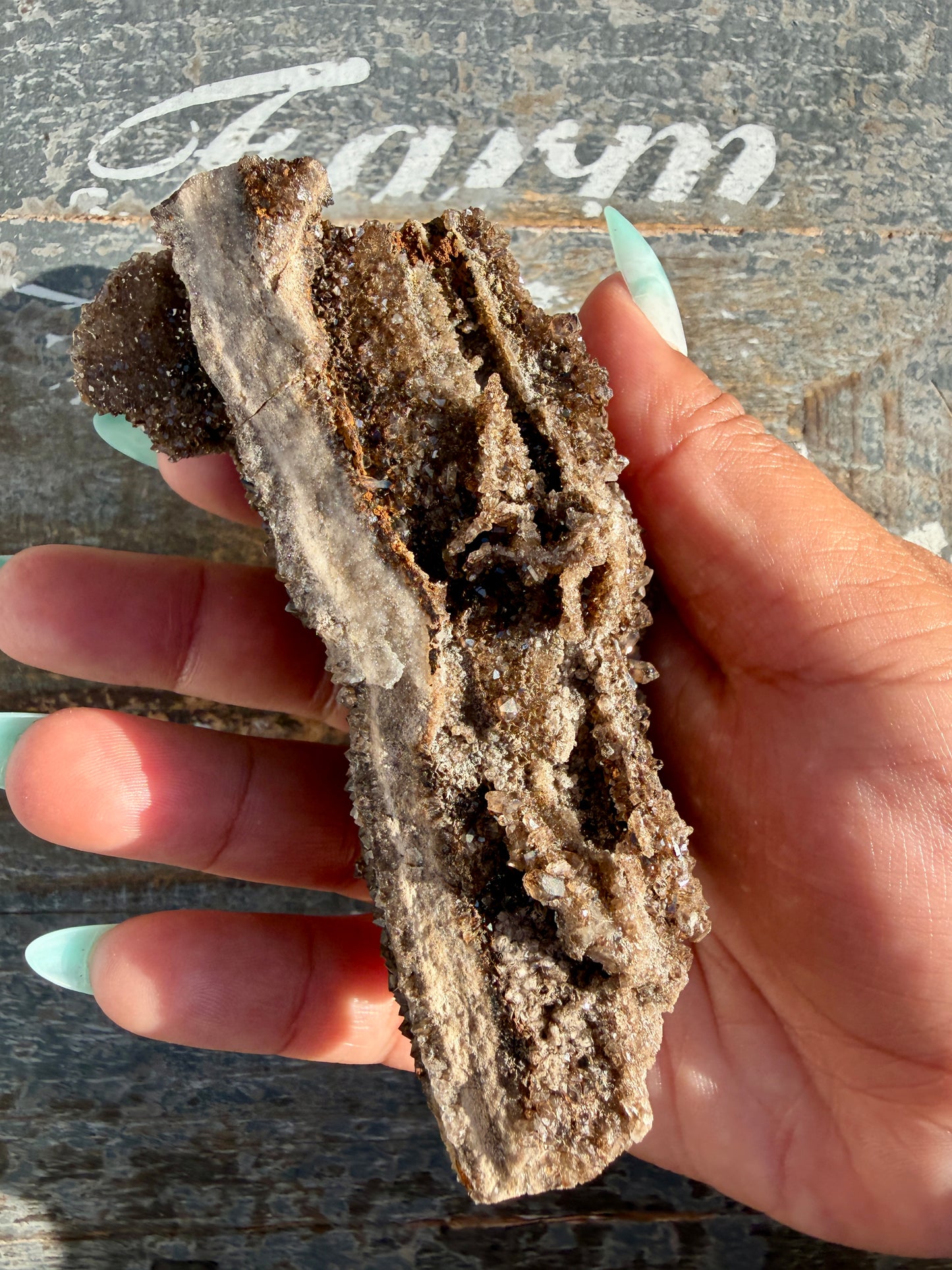 Hand-Mined Brillant Wood | Alabama | Crystal Collector Find | Opt E
