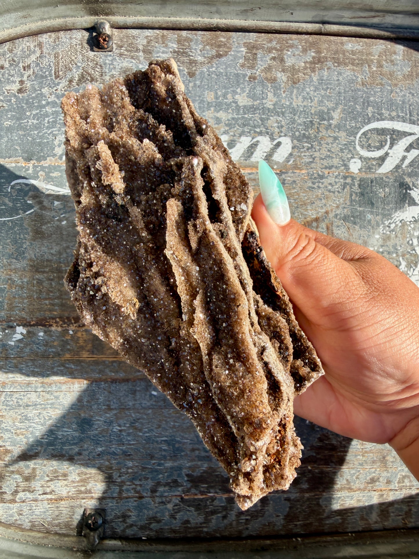 Hand-Mined Brillant Wood | Alabama | Crystal Collector Find | Opt B
