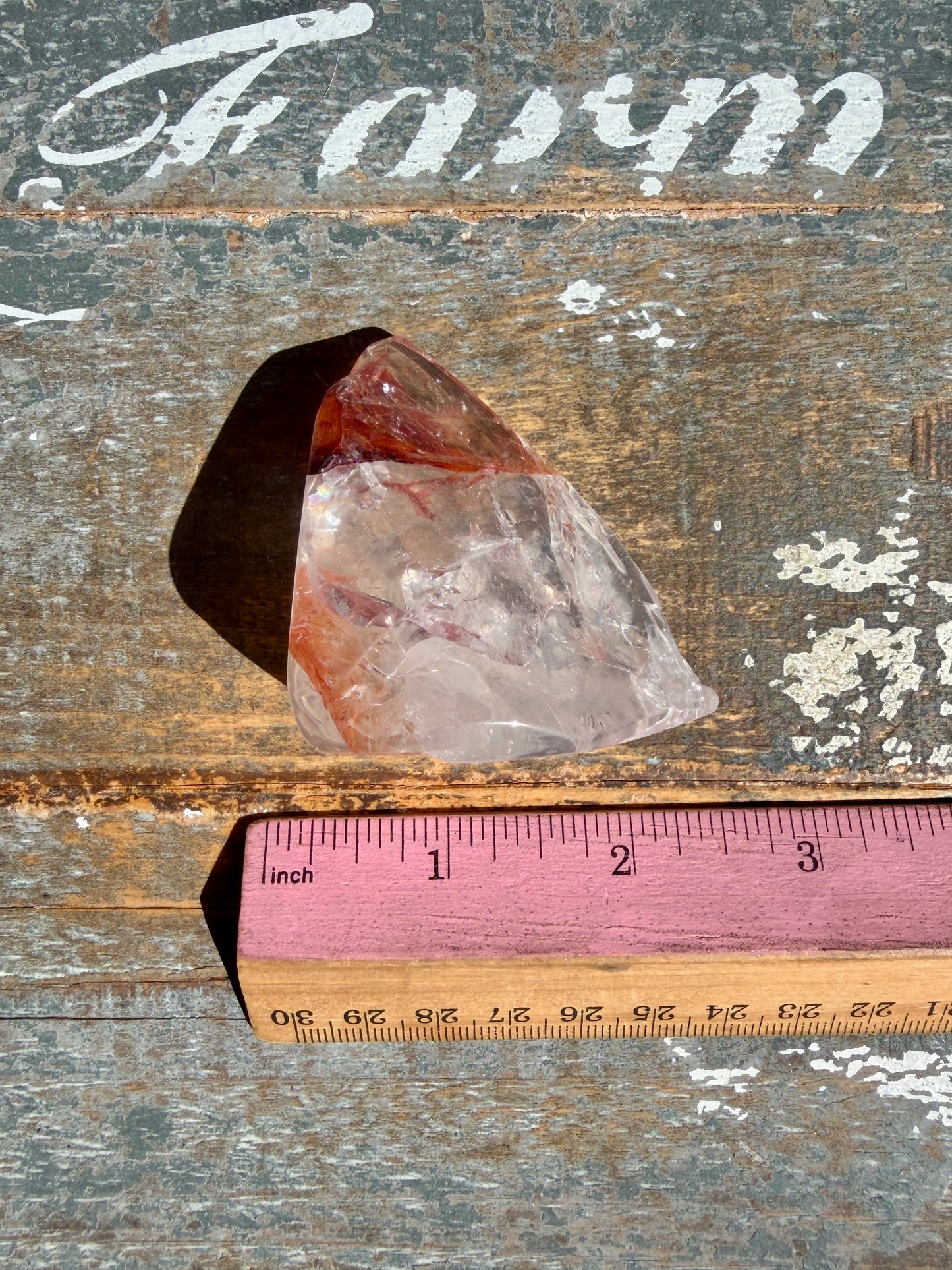 Gorgeous Fire Quartz Freeform Half Polish | Opt 11
