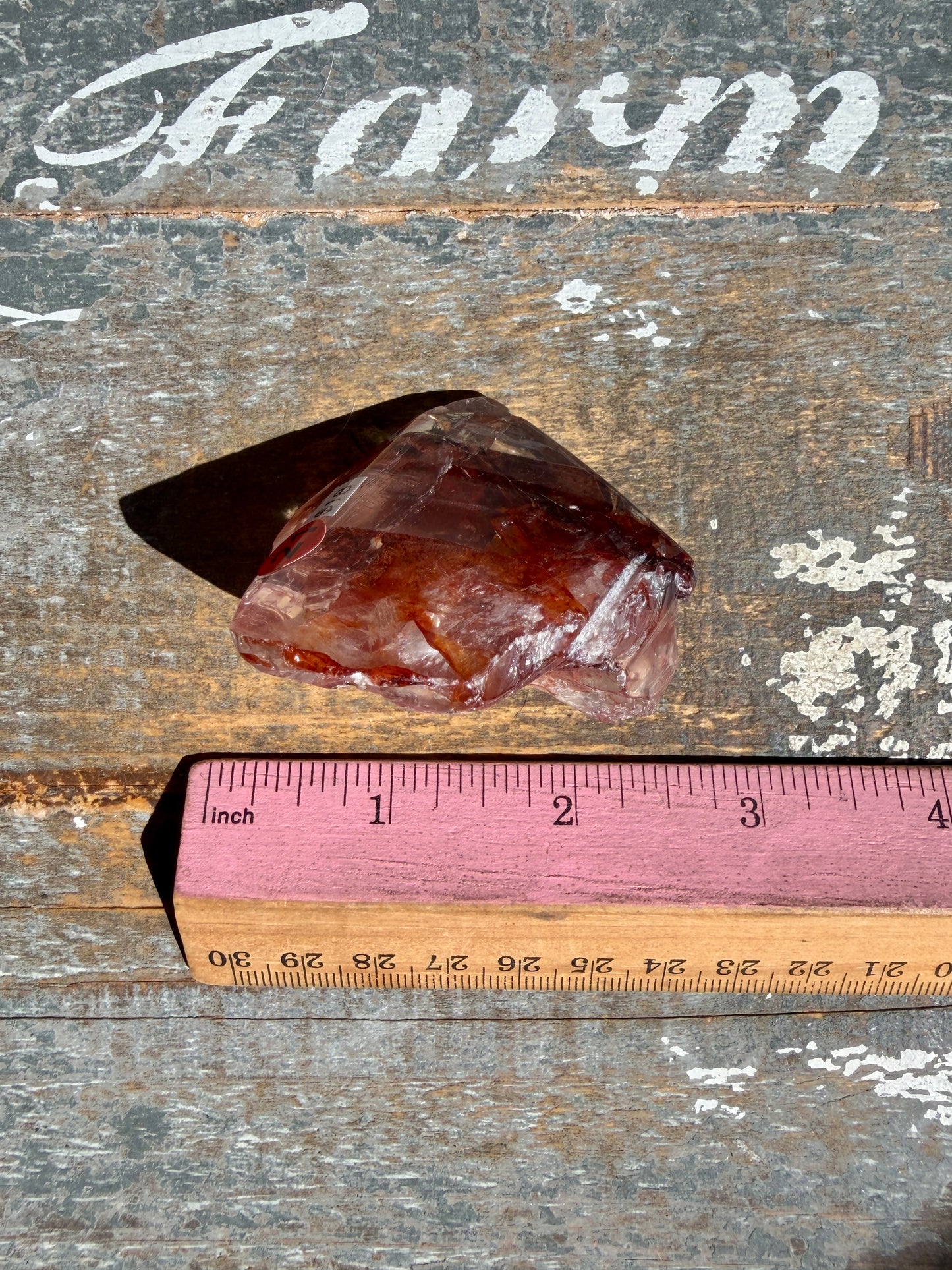 Gorgeous Fire Quartz Freeform Half Polish | Opt 21