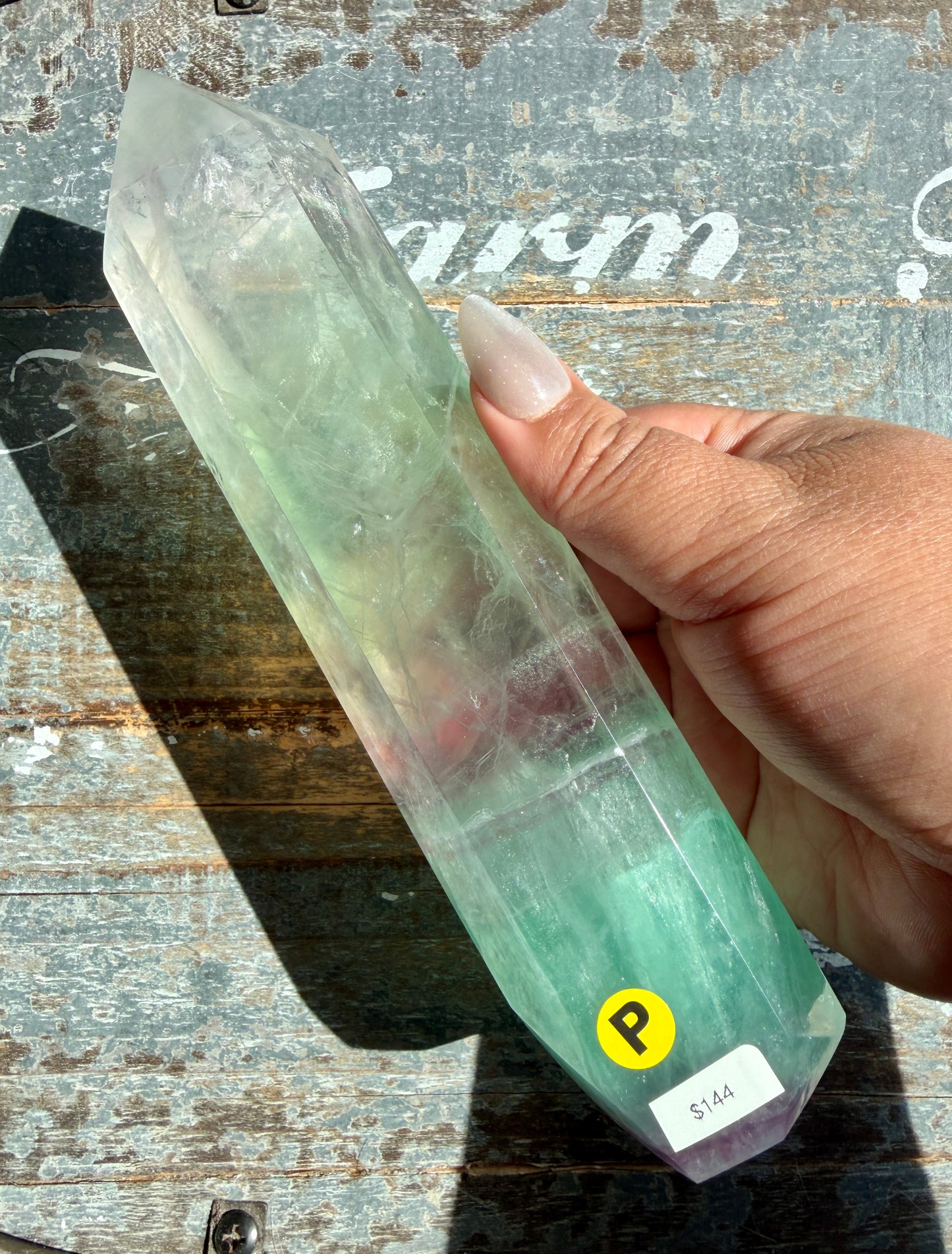 Rainbow Fluorite XL Tower | Opt P