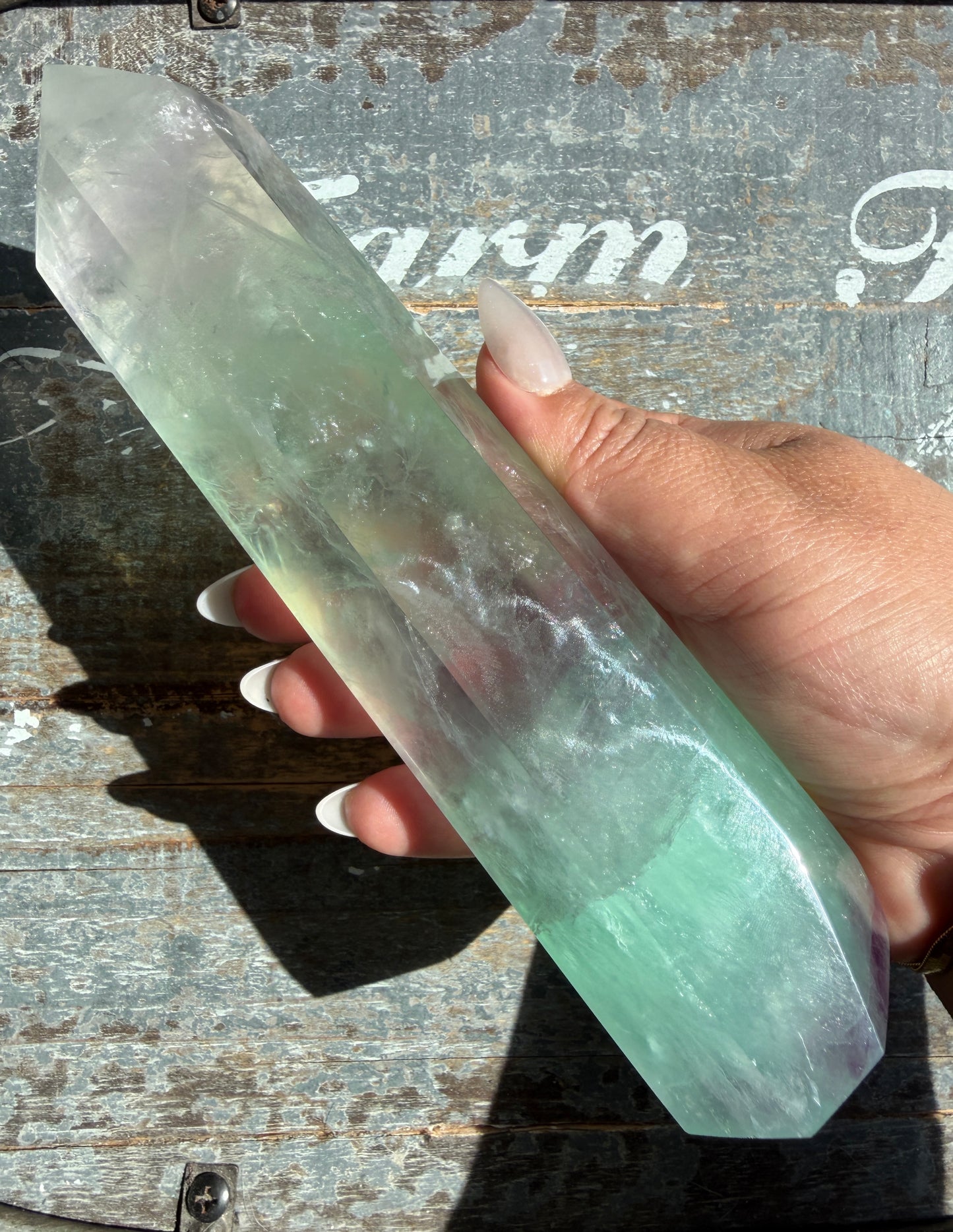 Rainbow Fluorite XL Tower | Opt P