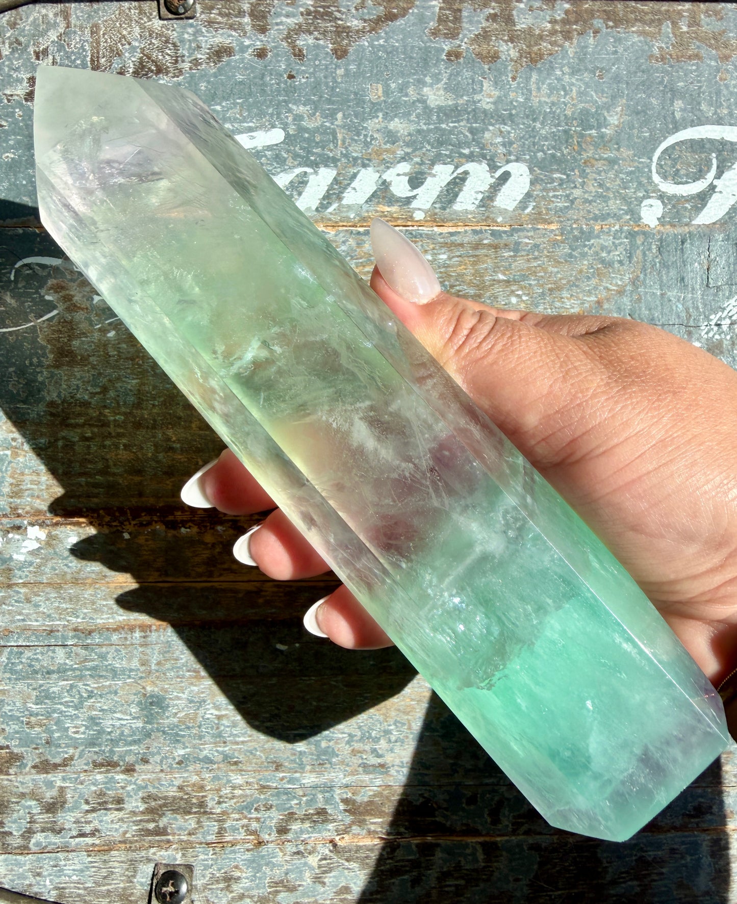 Rainbow Fluorite XL Tower | Opt P