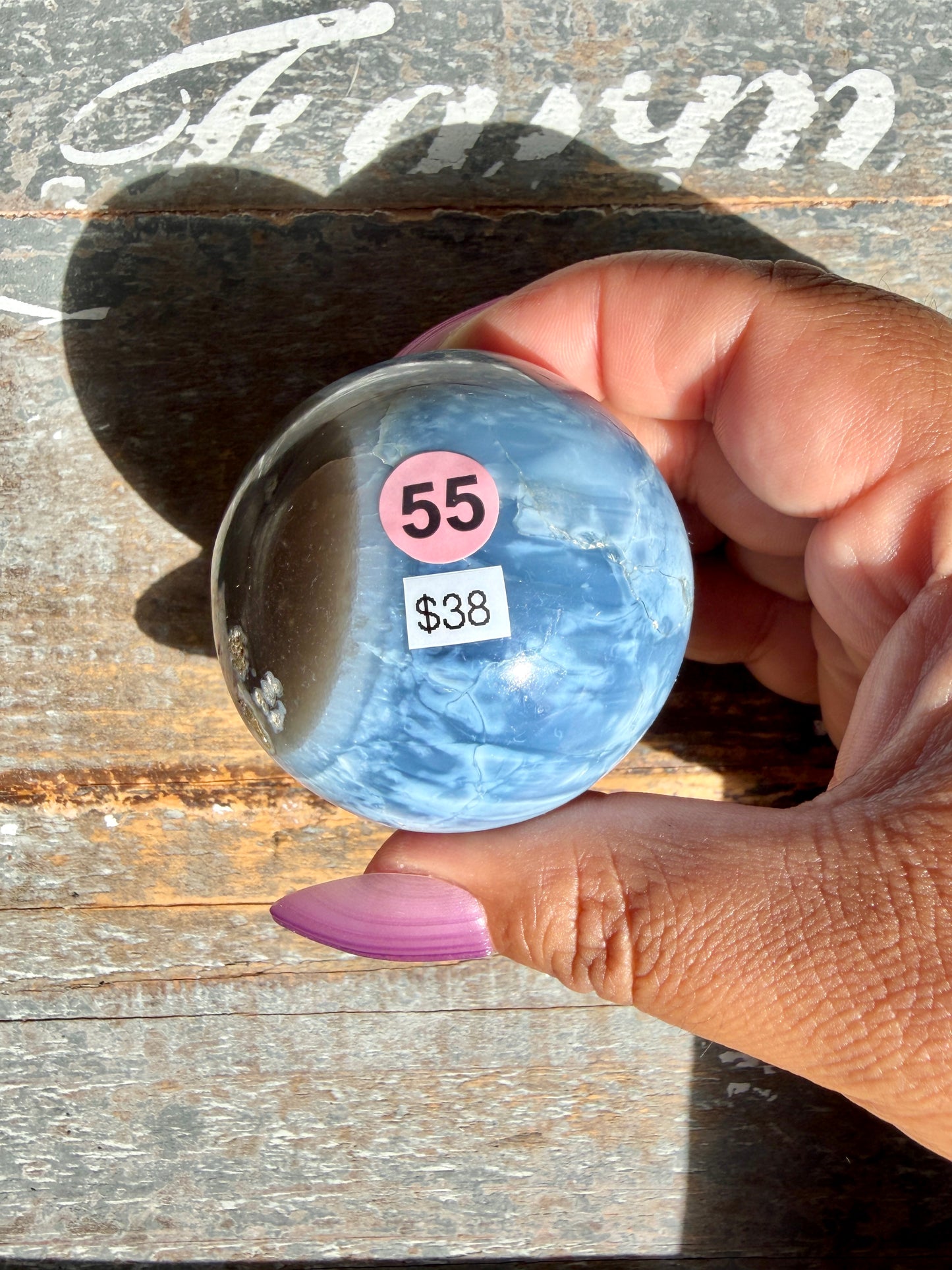 Gorgeous Blue Opal Sphere | India | Opt 55