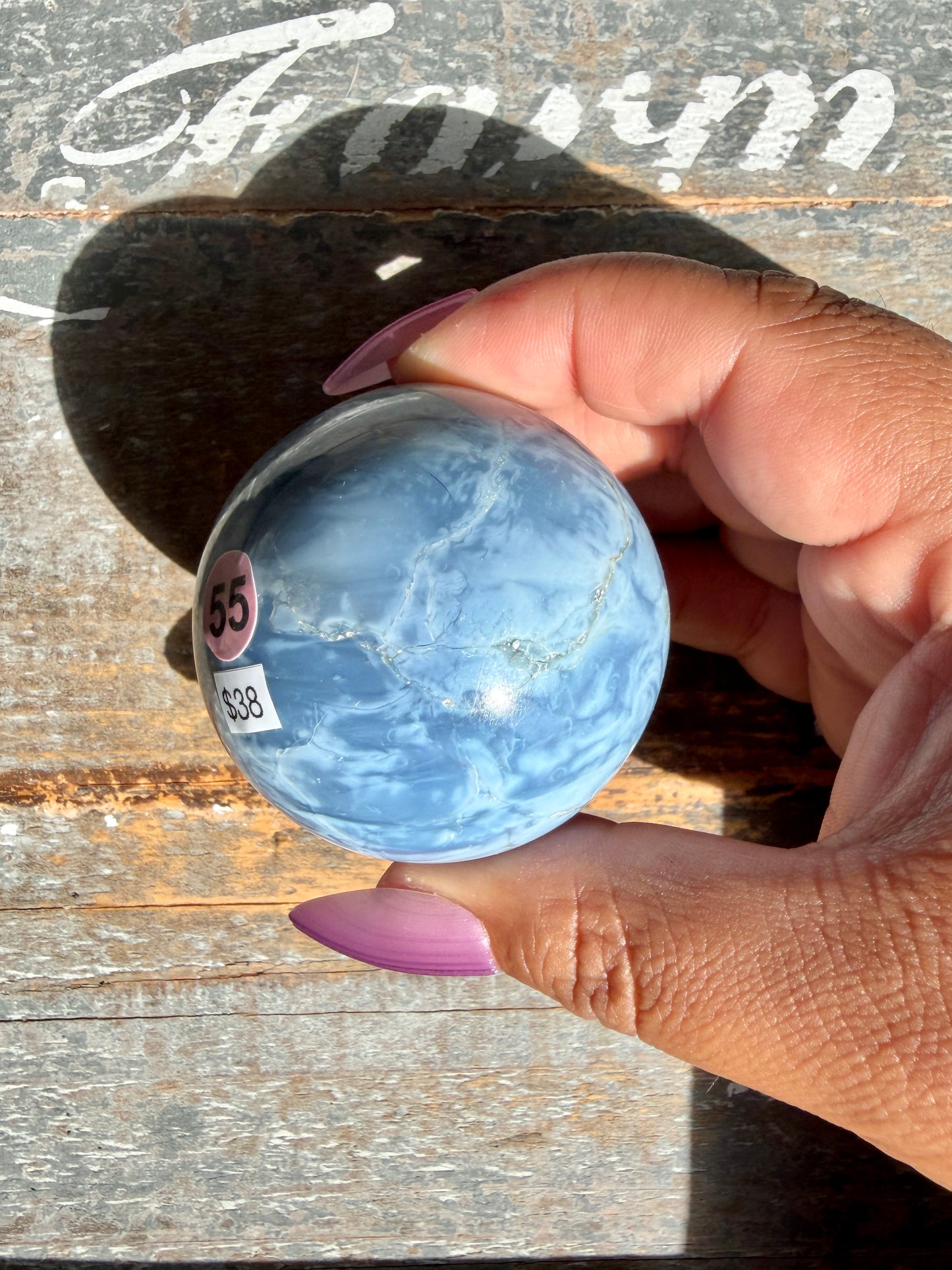 Gorgeous Blue Opal Sphere | India | Opt 55